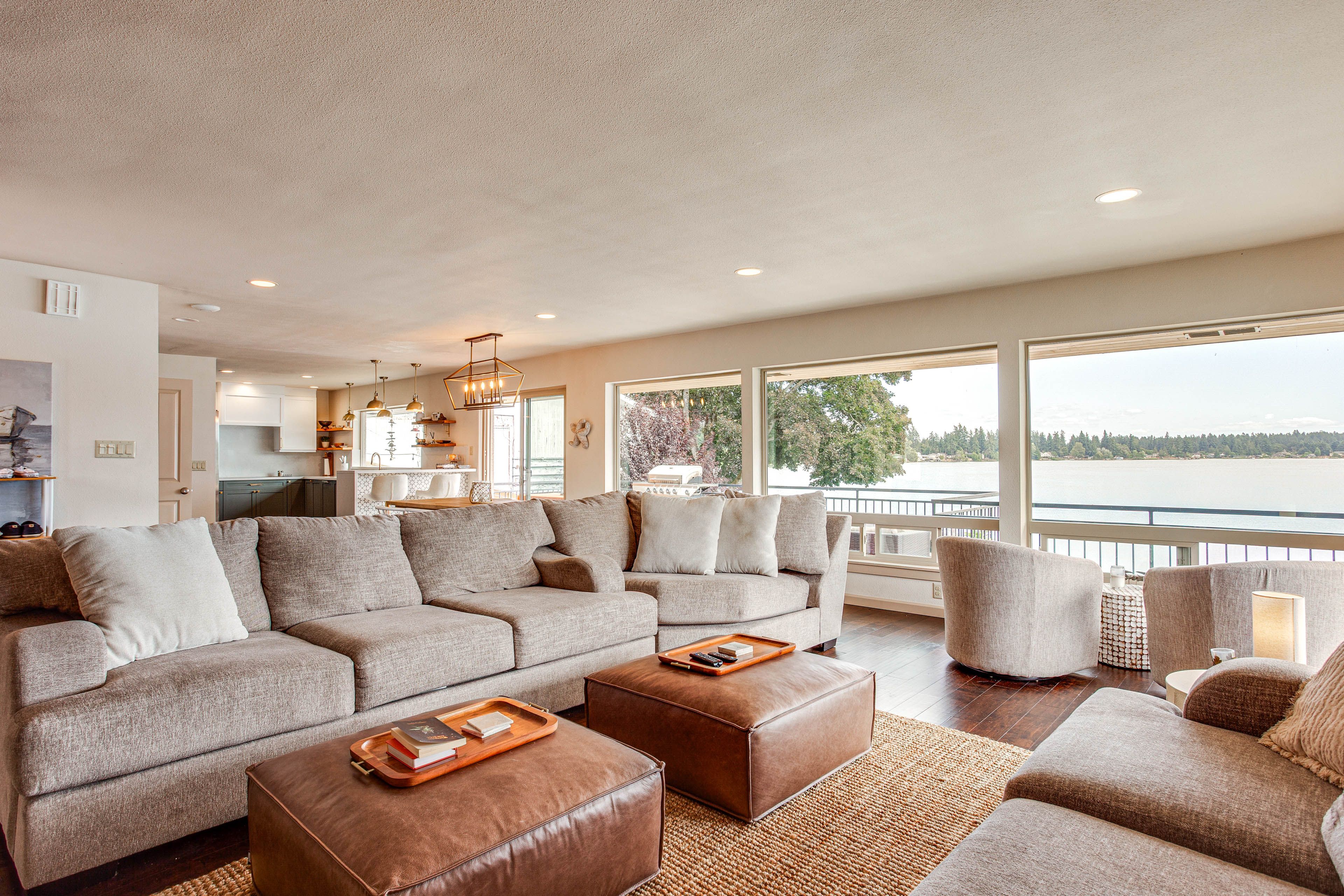 Living Room | Main Level | Free WiFi | Central Heating | Window A/C Unit