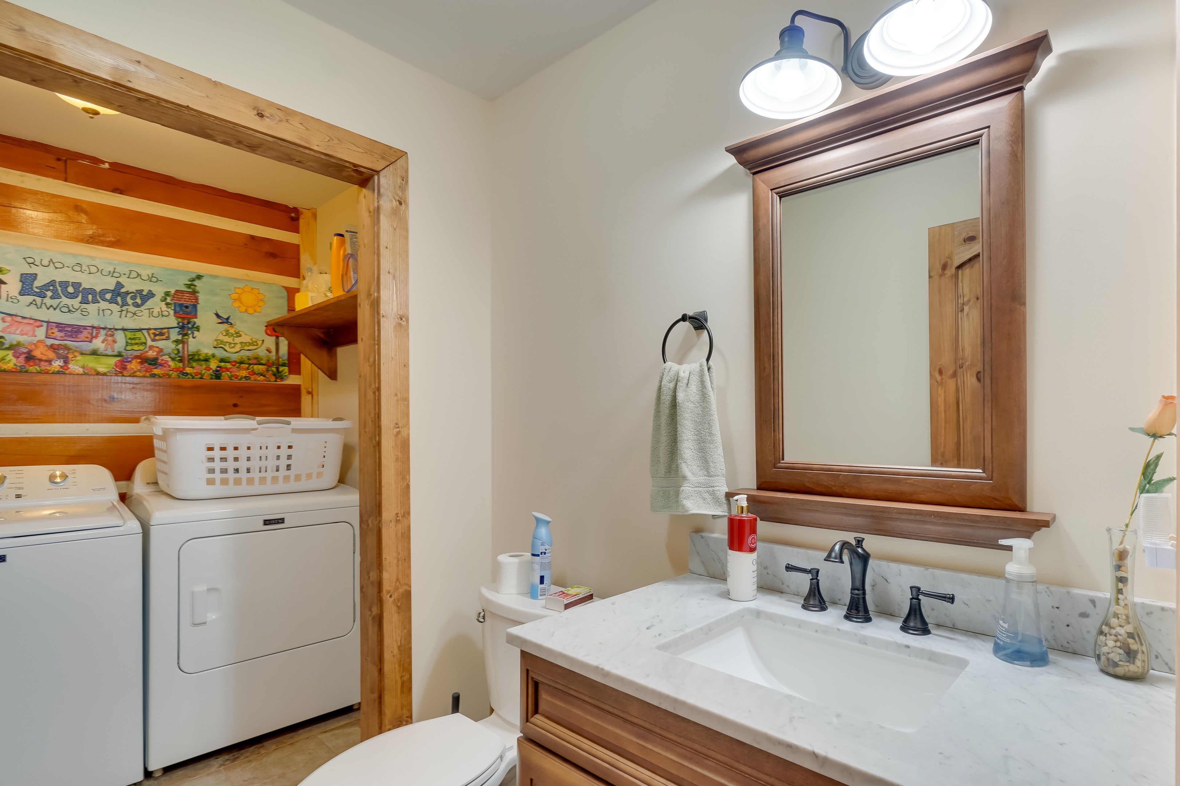 Half Bathroom | Washer & Dryer | Iron & Board | Main Level