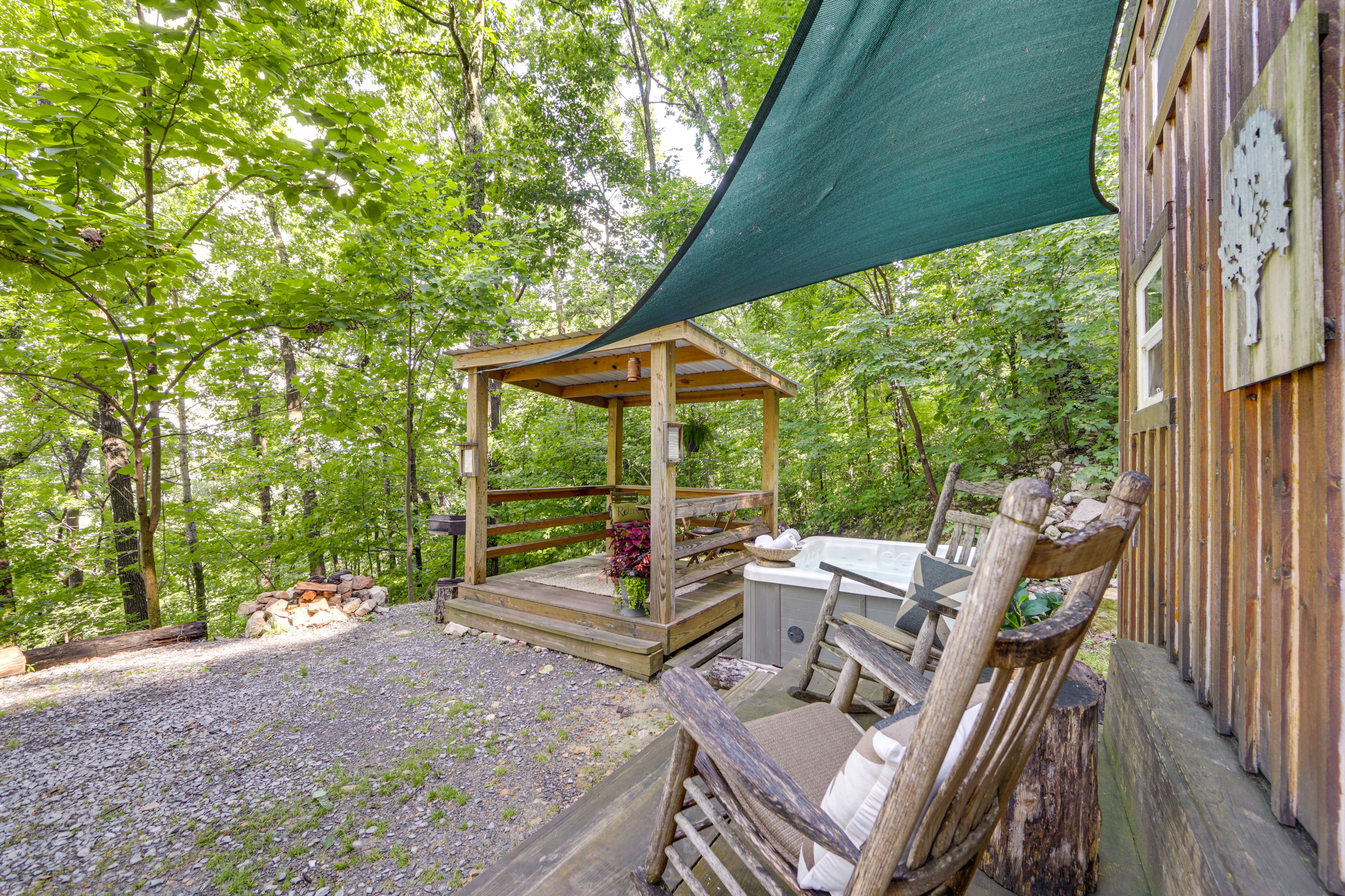 Studio Exterior | Porch w/ Seating