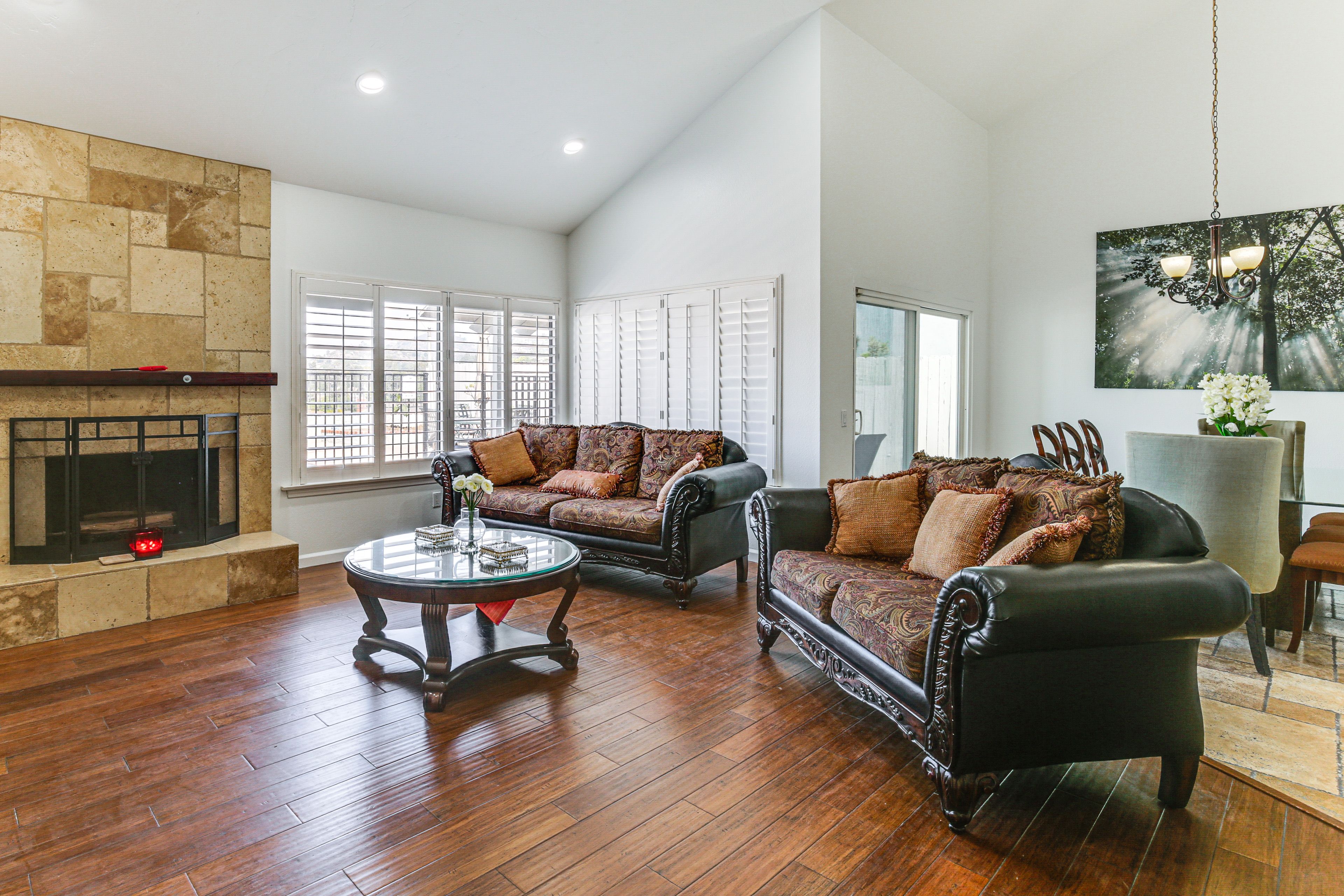 Living Area | Fireplace | TV | 1st Floor