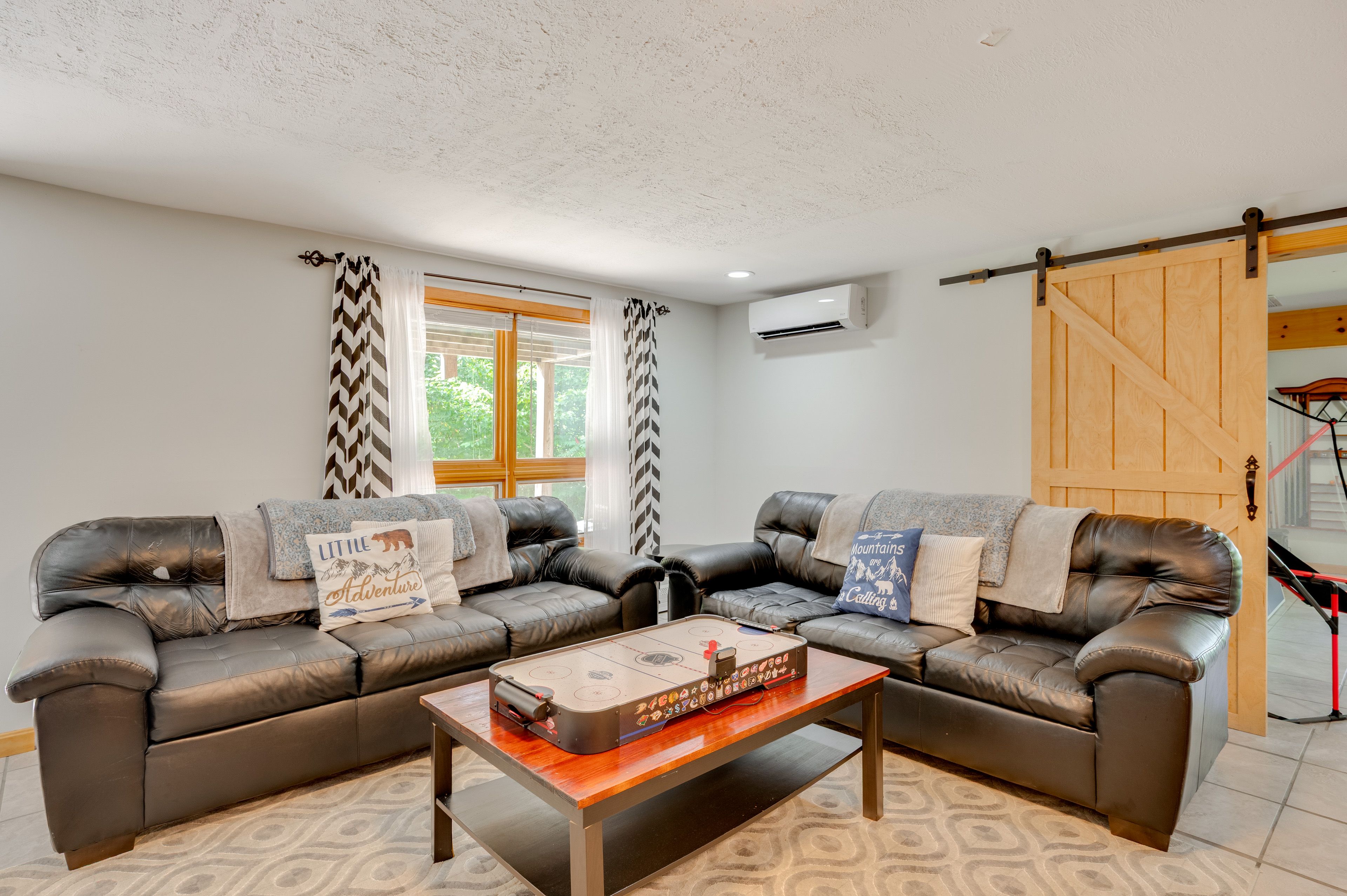 Additional Living Area | Basement | Tabletop Air Hockey | Fireplace