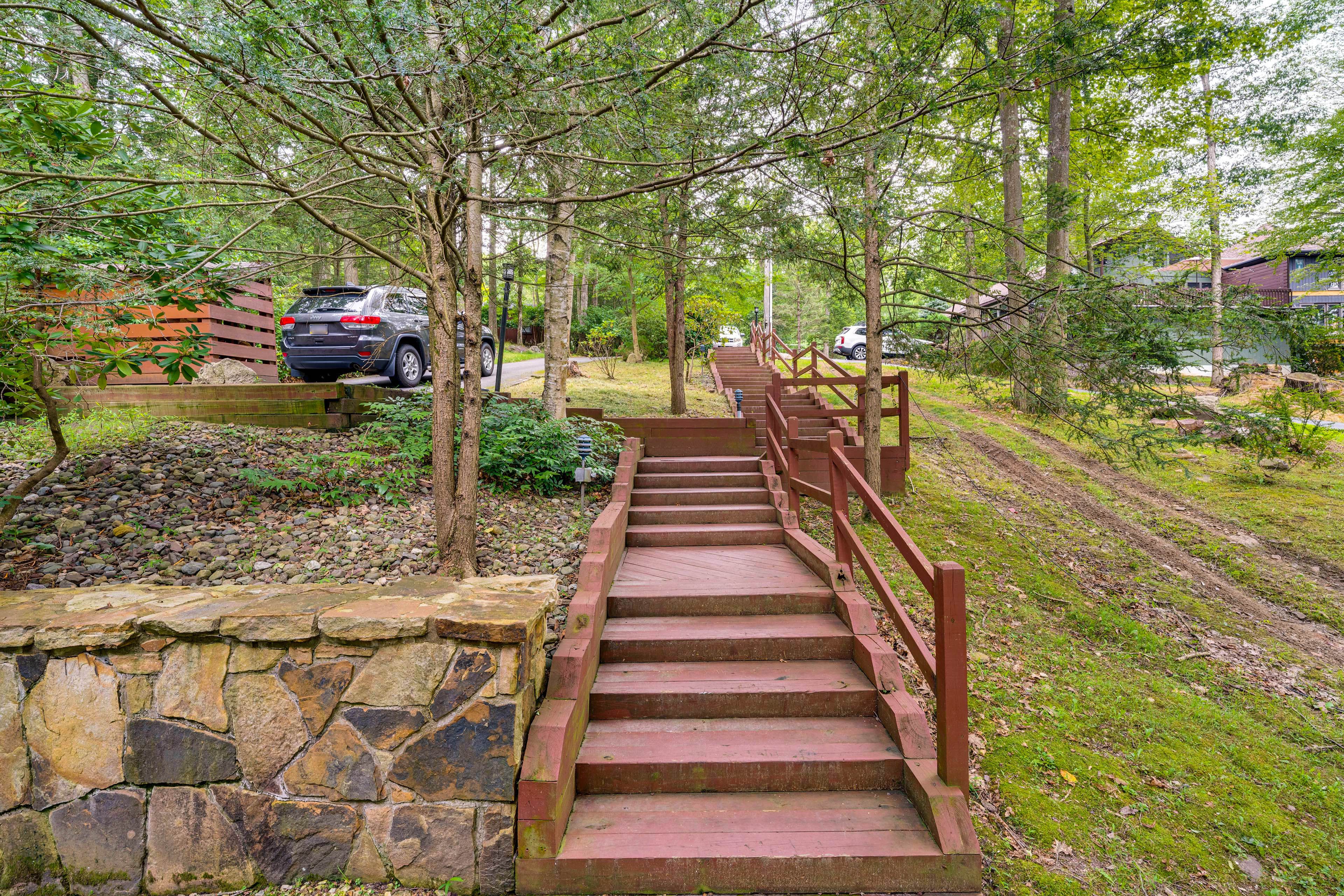 Stairs to Driveway