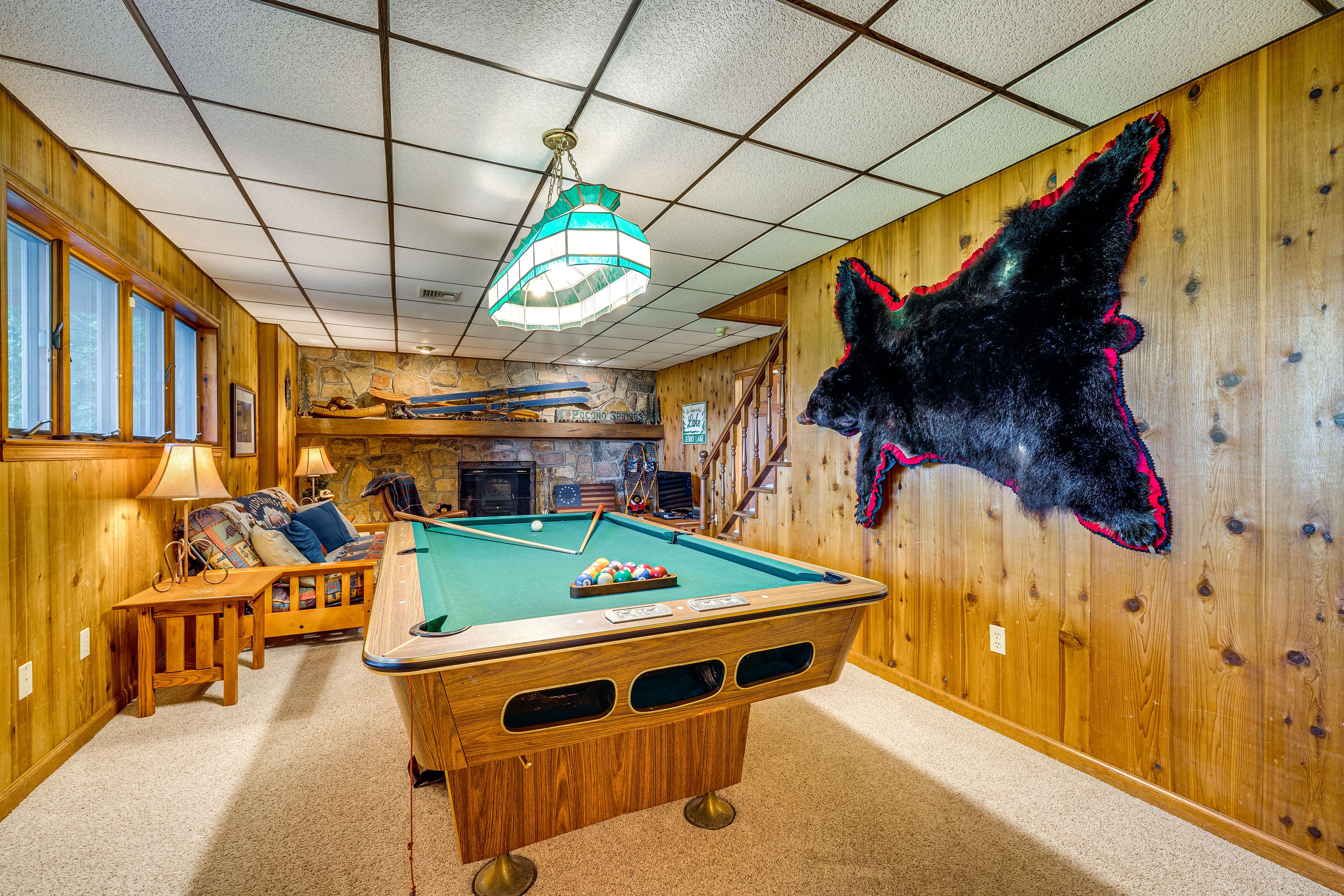 Game Room | Pool Table | Full Futon | Basement Level