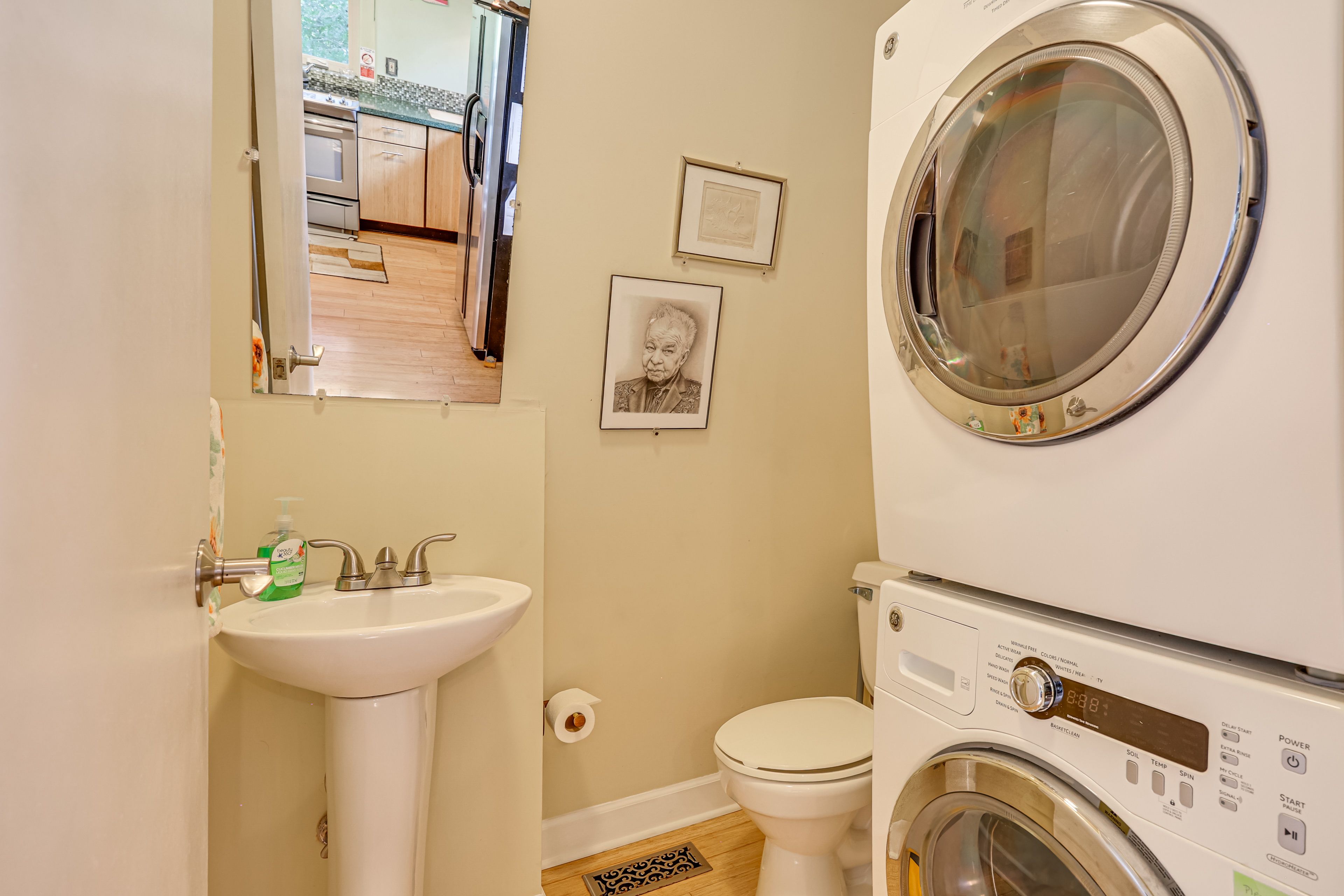 Half Bathroom | Main Level | Washer & Dryer