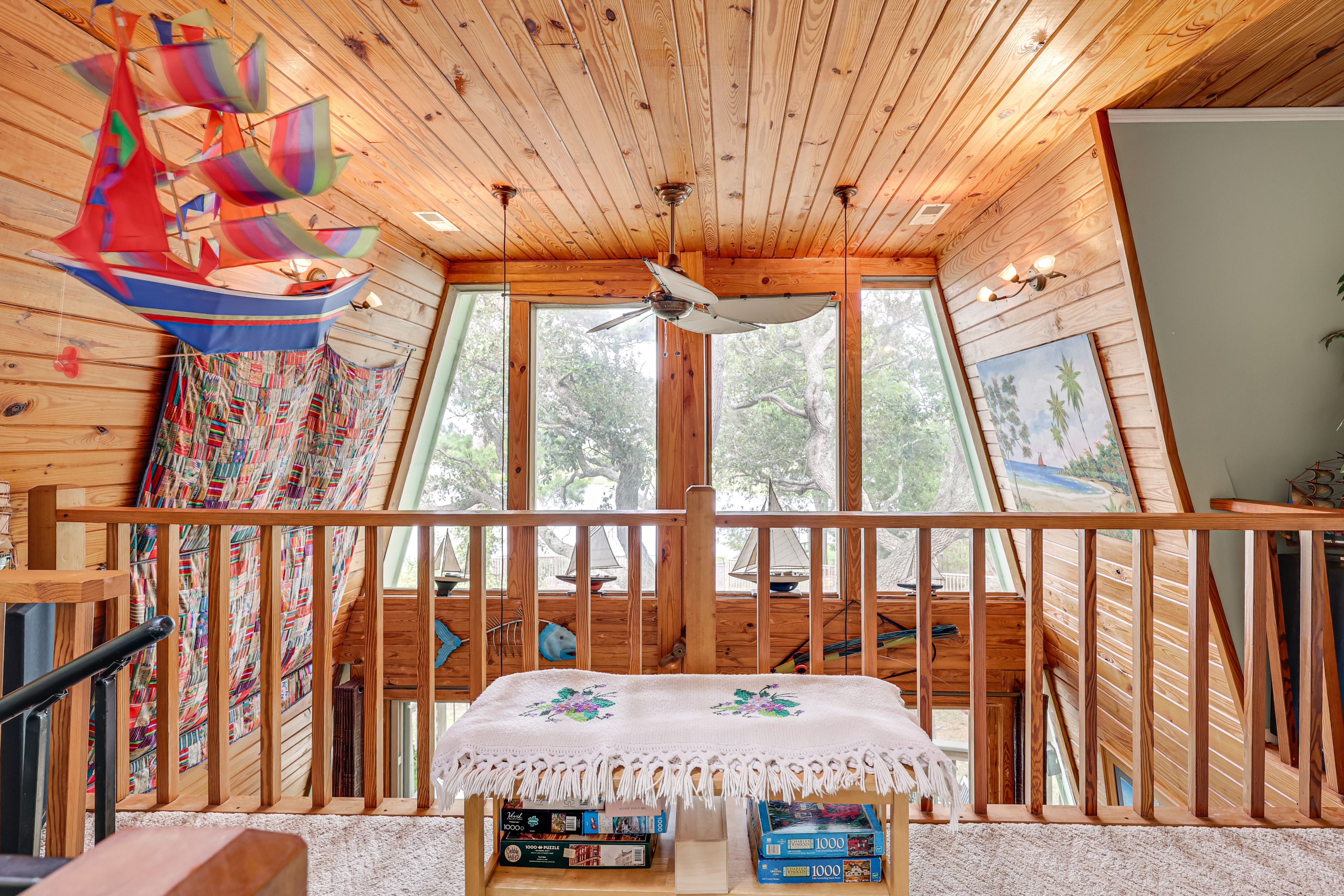 Loft | Upper Level | Puzzles & Games | Spiral Staircase Access