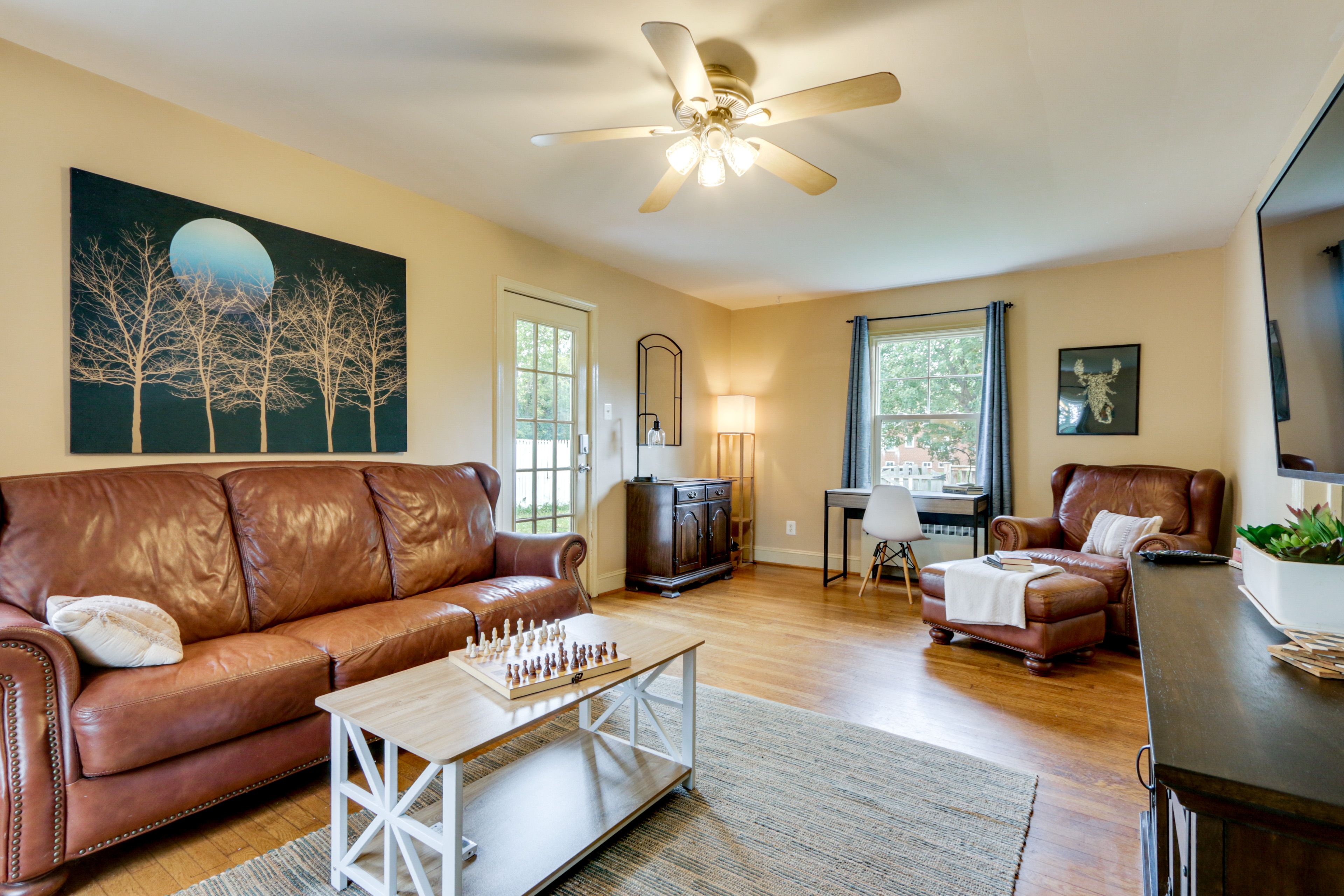 Living Room | Free WiFi | Central A/C & Heat | Workspace