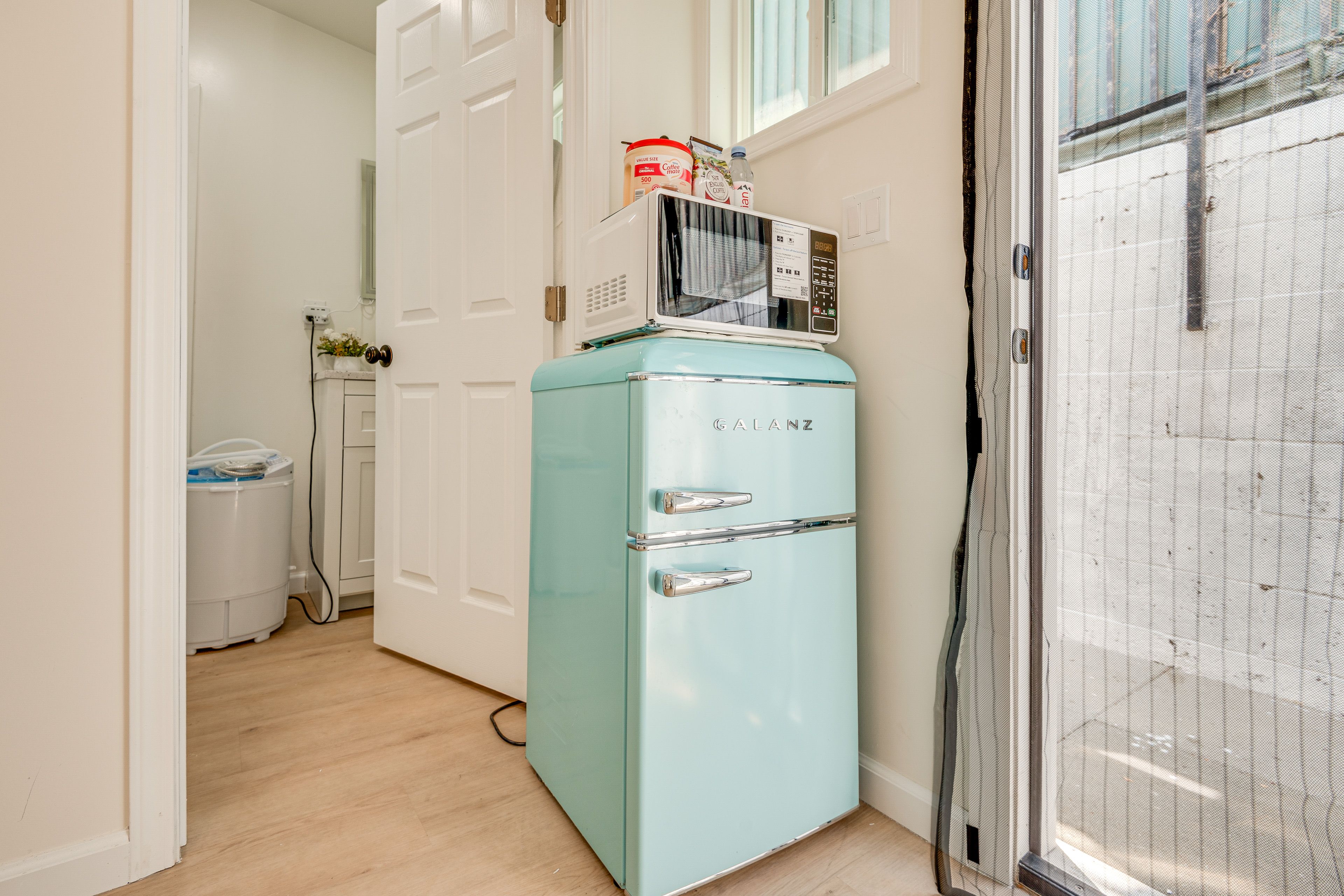 Living Space | Mini Fridge | Microwave | Toaster | Drip Coffee Maker