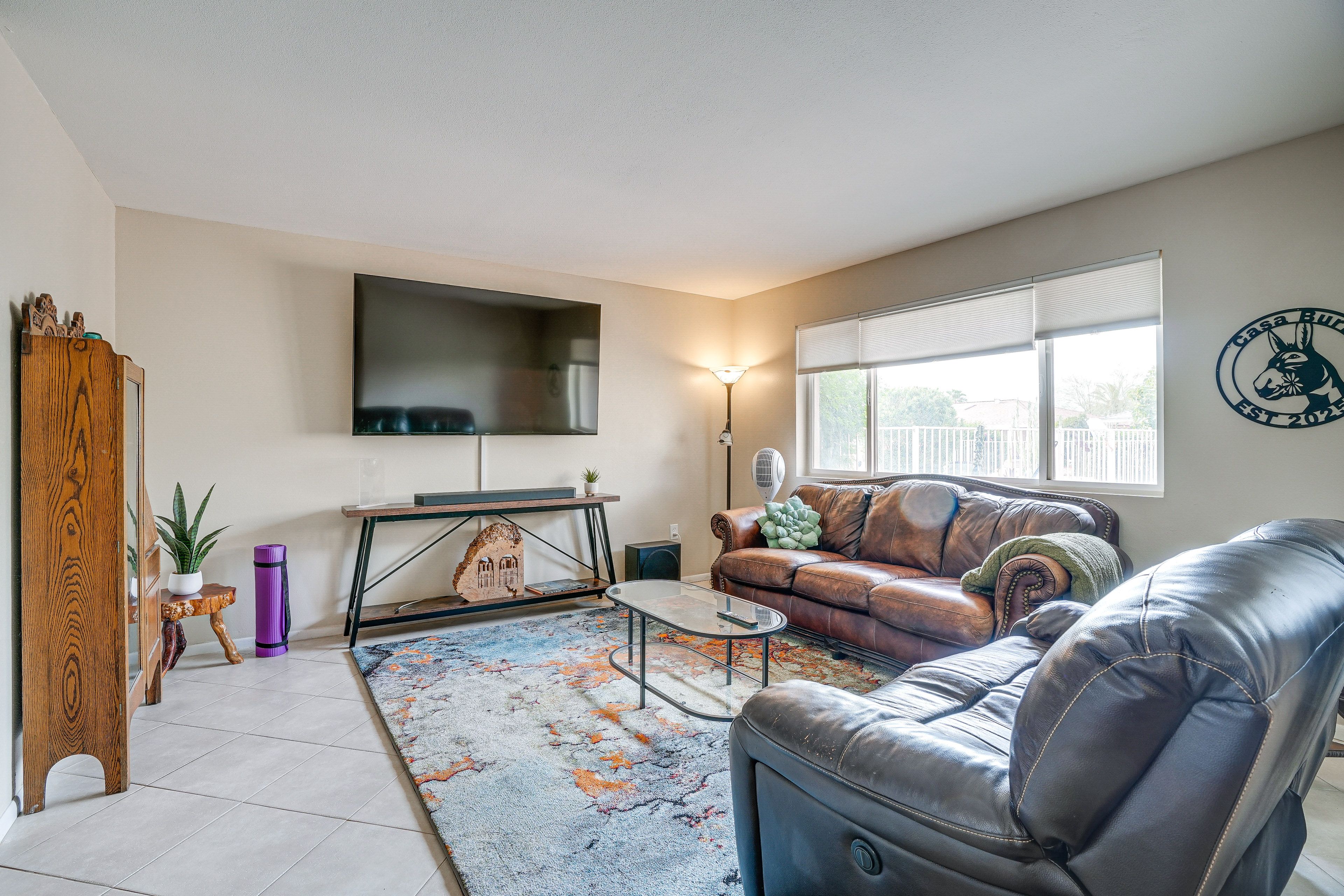 Living Room | Central A/C & Heat | Free WiFi