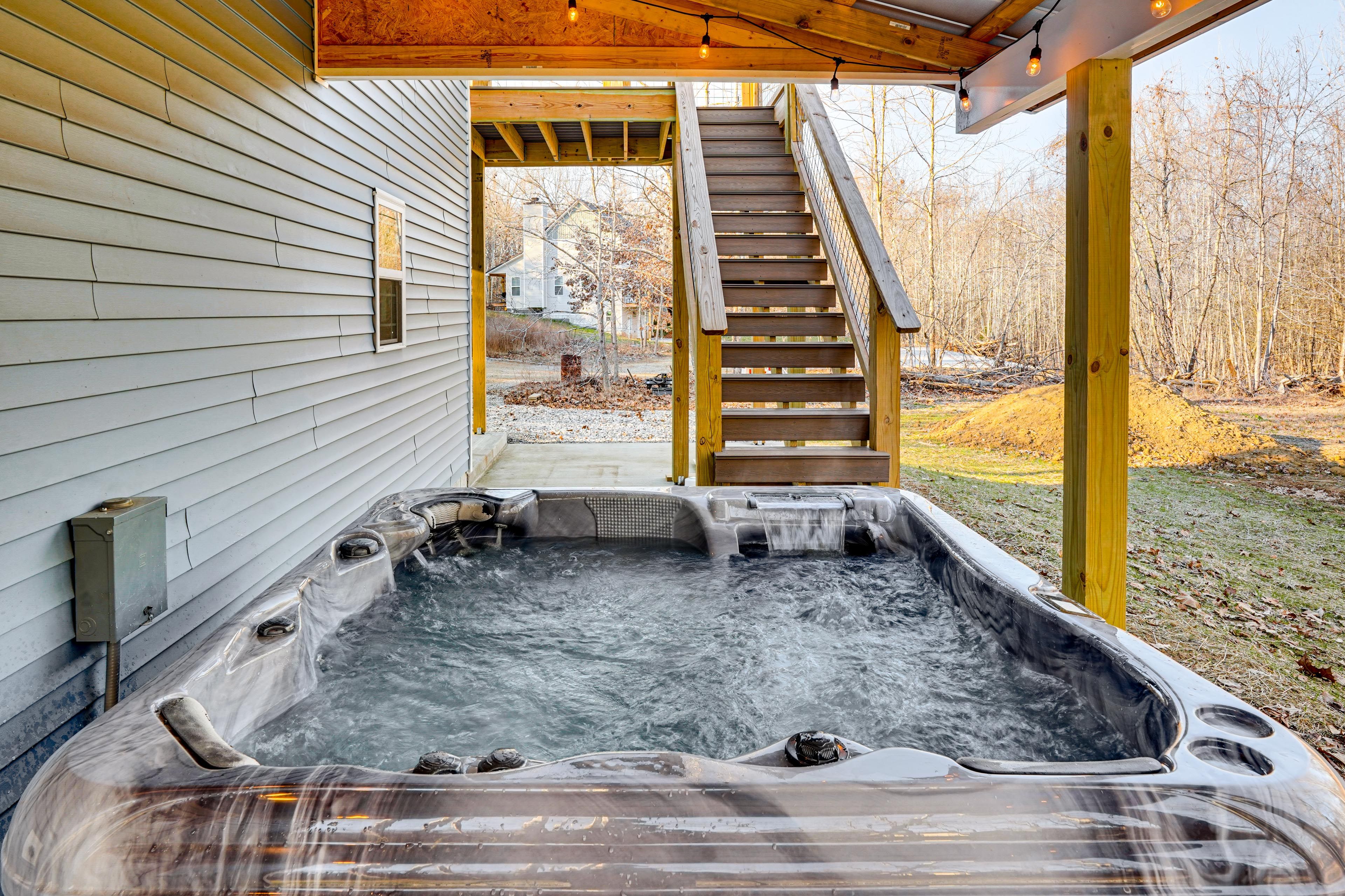 House Exterior | Private Hot Tub