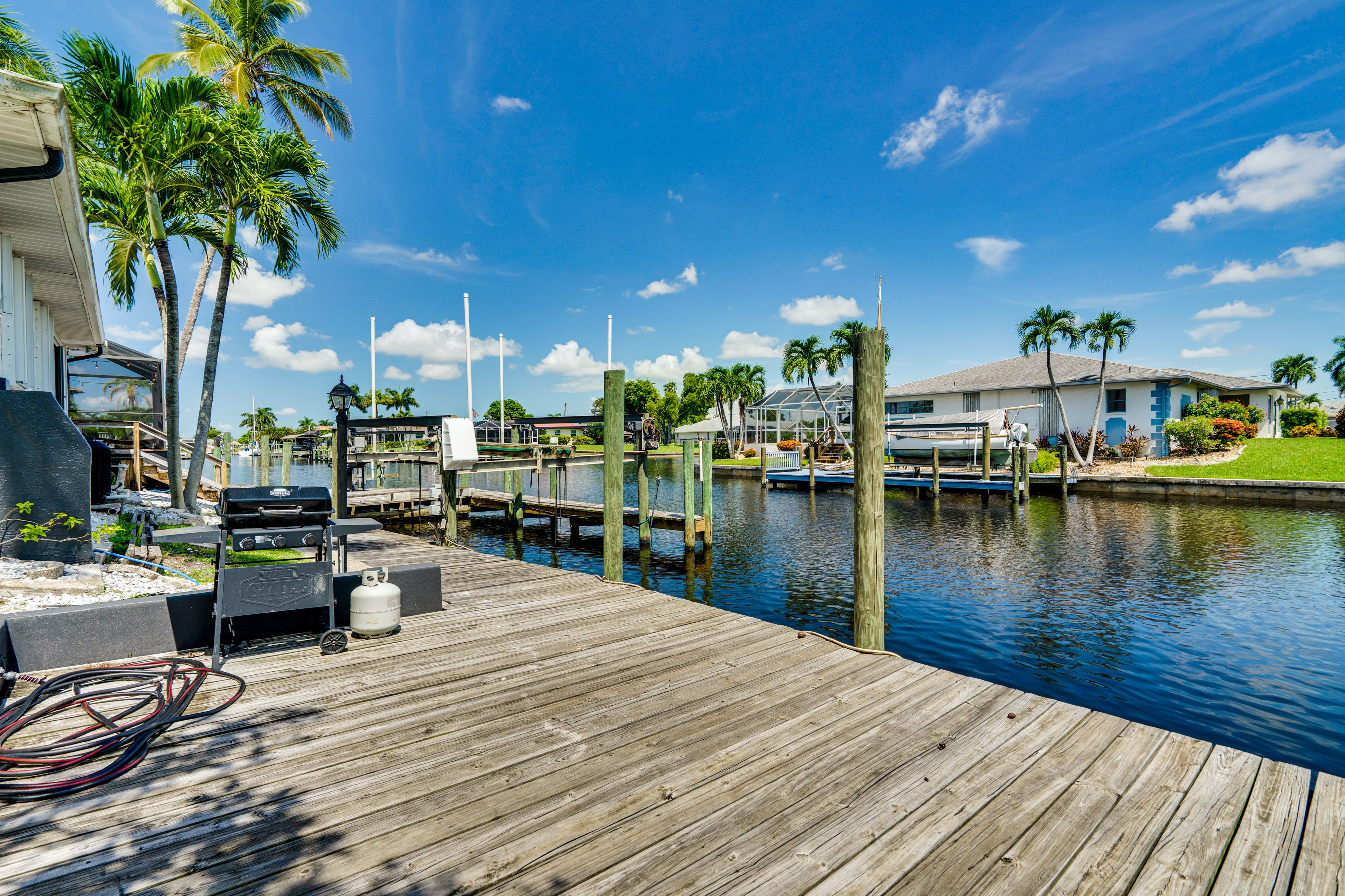 Private Dock | Gas Grill | Canal Views & Access