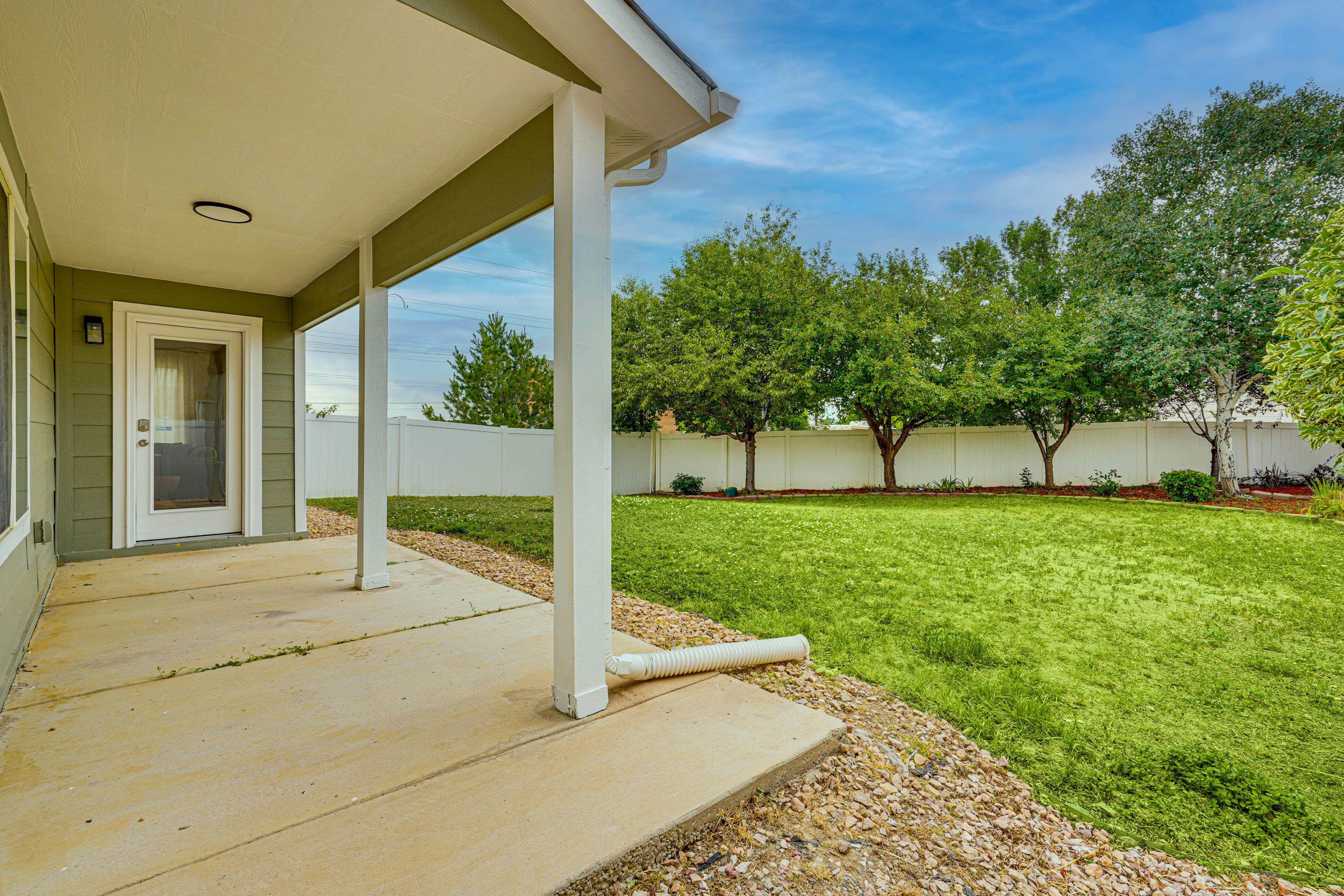 Fenced-In Yard | Covered Patio