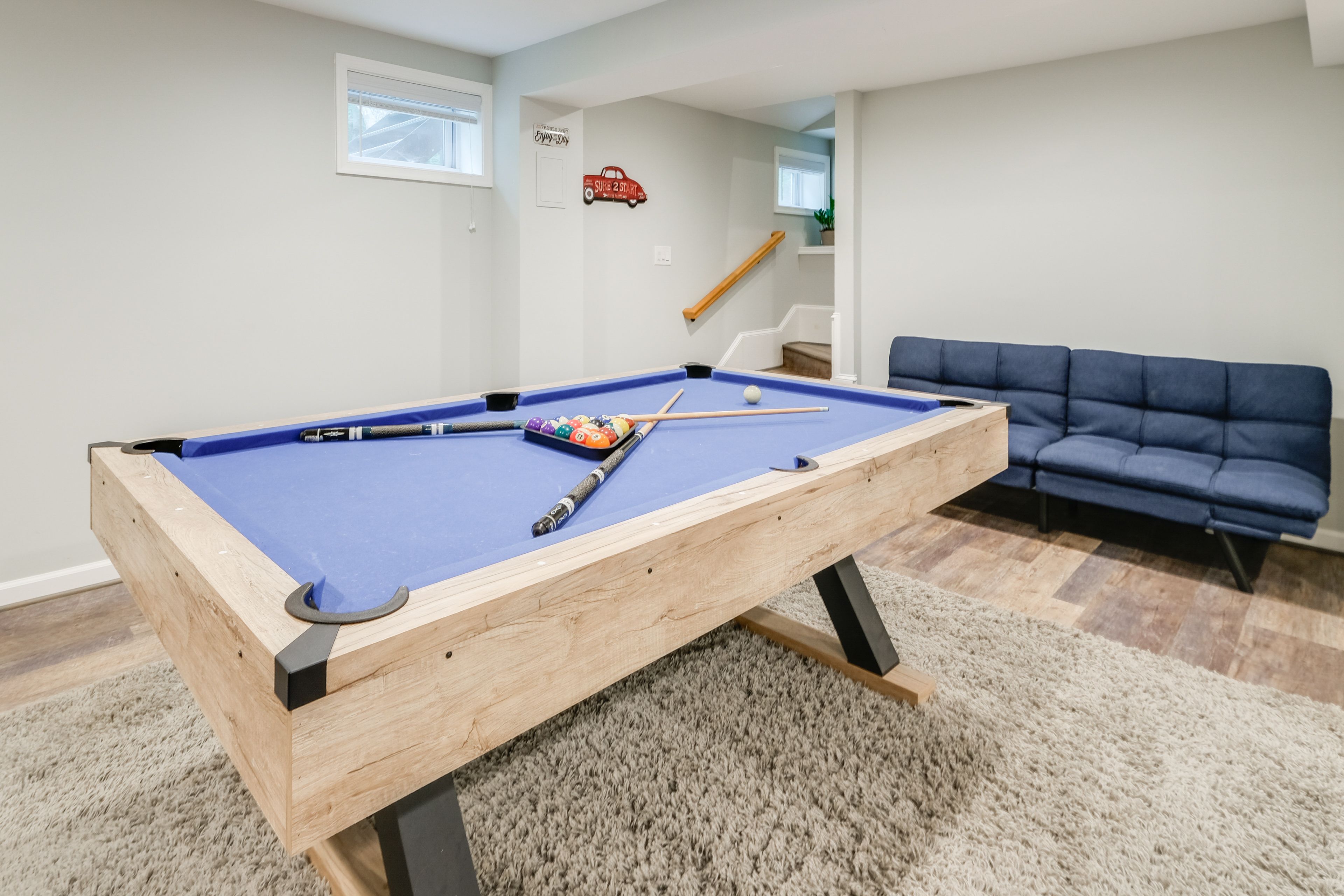 Rec Room | Lower Level | Twin Bunk Bed | 2 Twin Futons