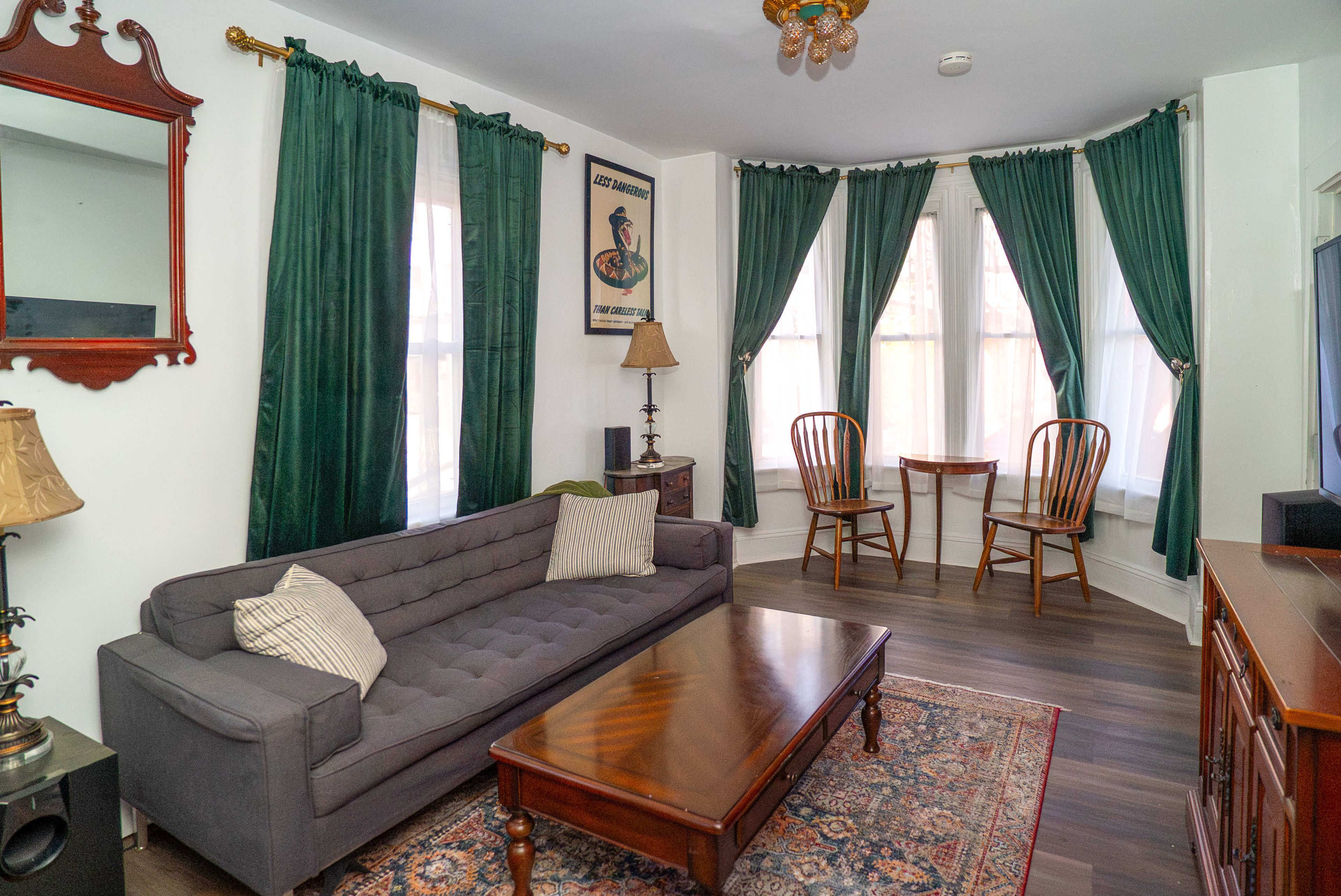 Living Room | Free WiFi | Window A/C Unit | Smart TV | 1st Floor