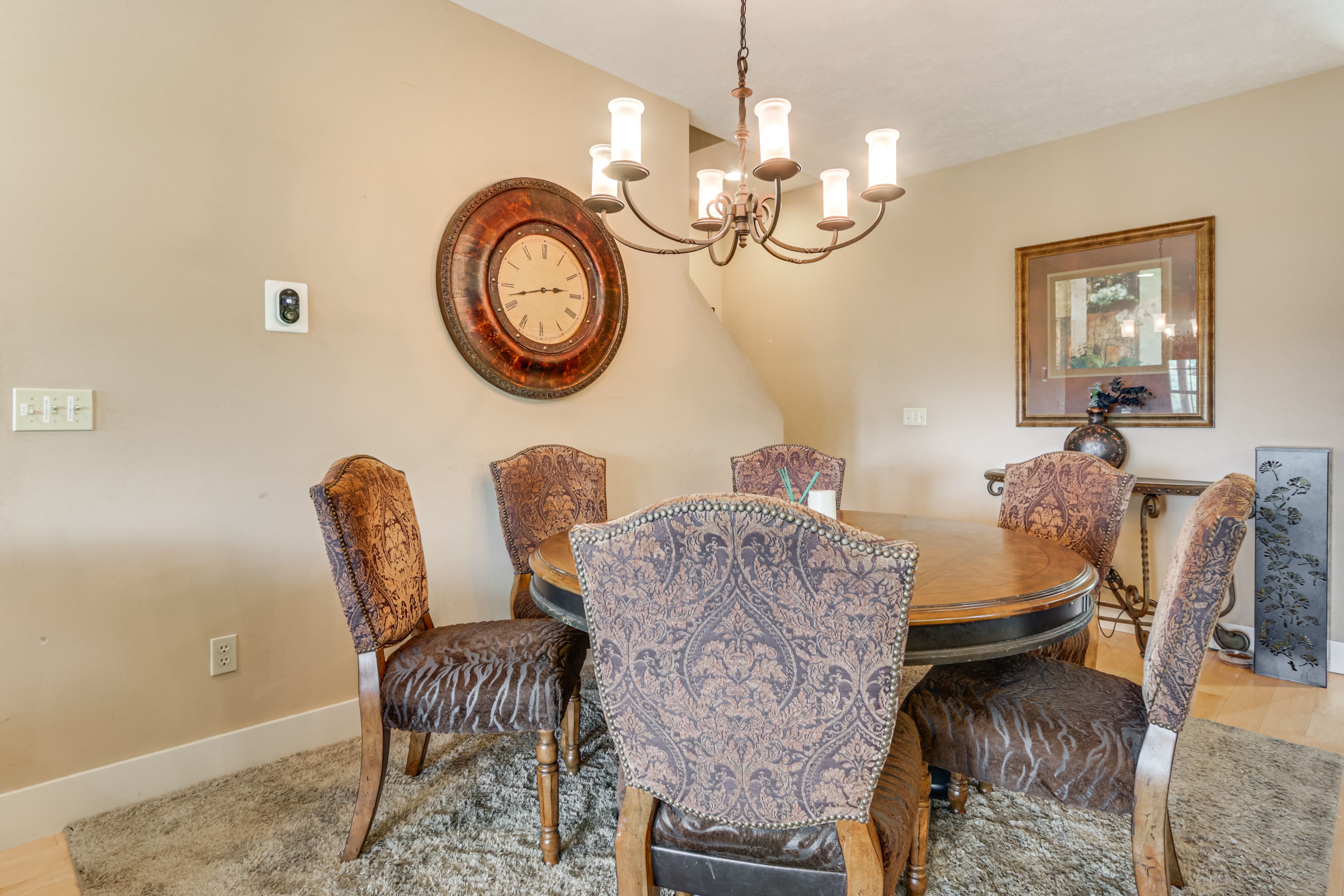 Dining Area | Dishware & Flatware | Central A/C & Heat | 2nd Floor