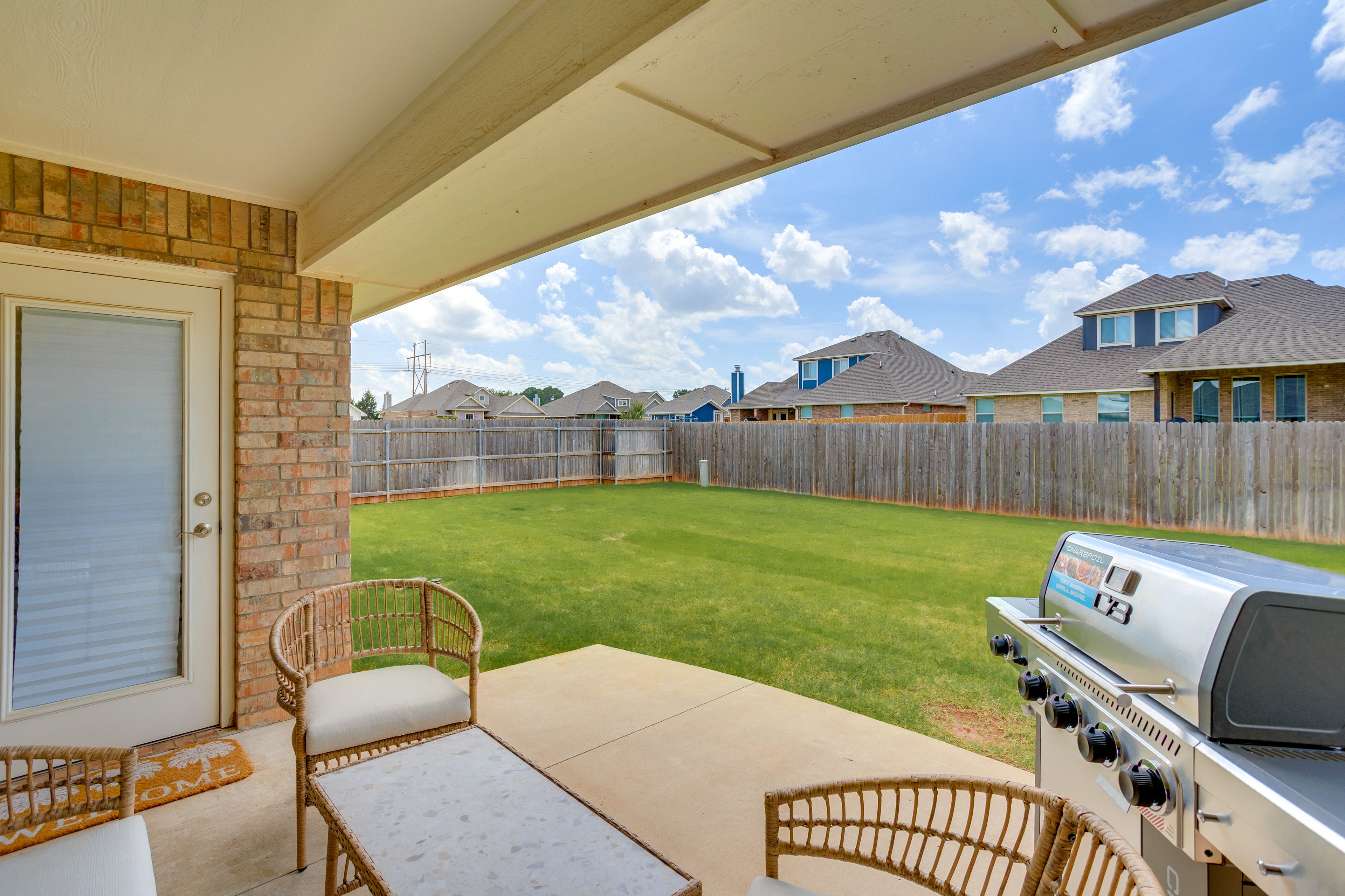 Furnished Patio | Gas Grill | Fenced Backyard