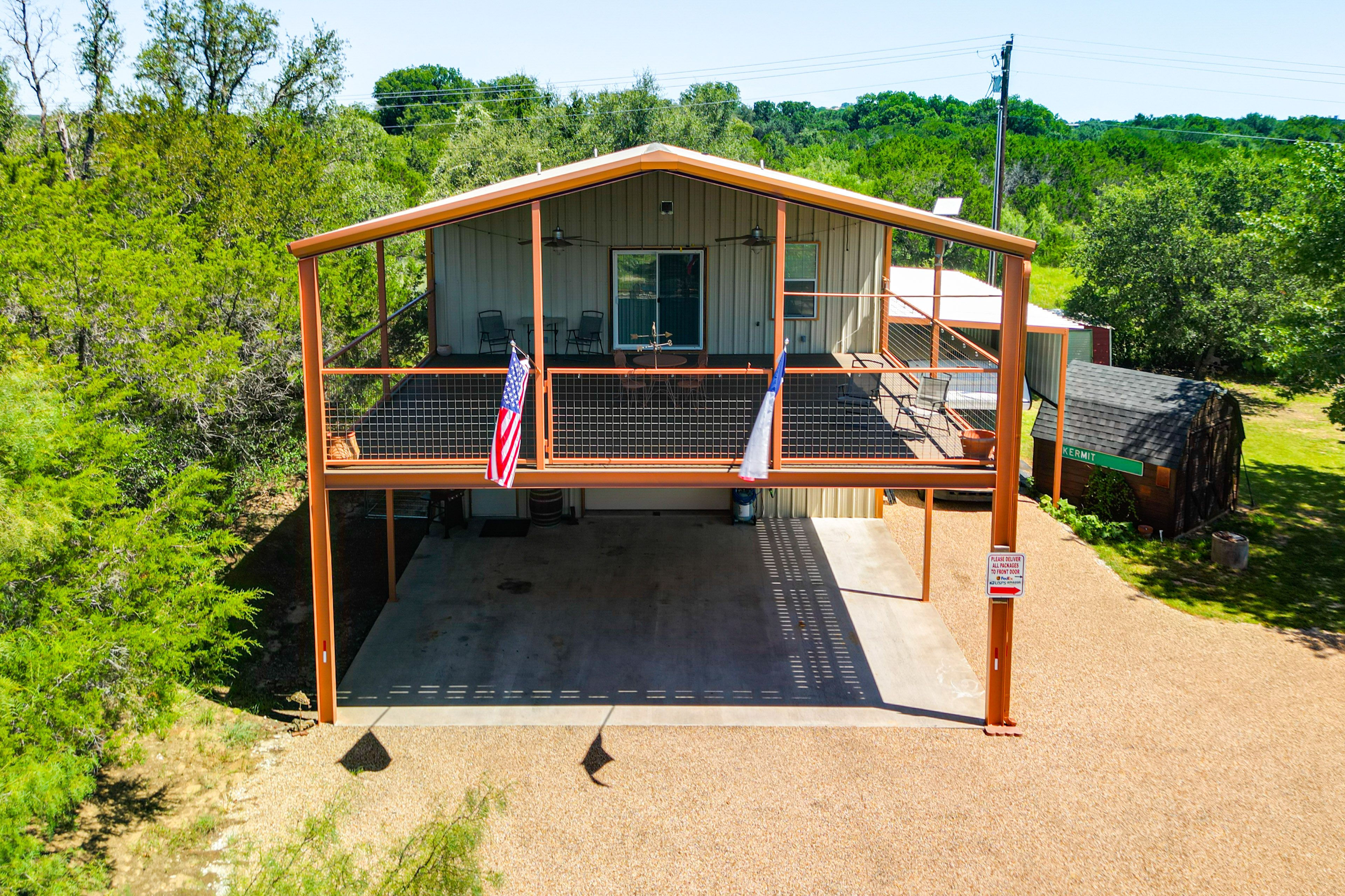 Granbury Vacation Rental | 2BR | 1BA | 1,200 Sq Ft | Stairs Required