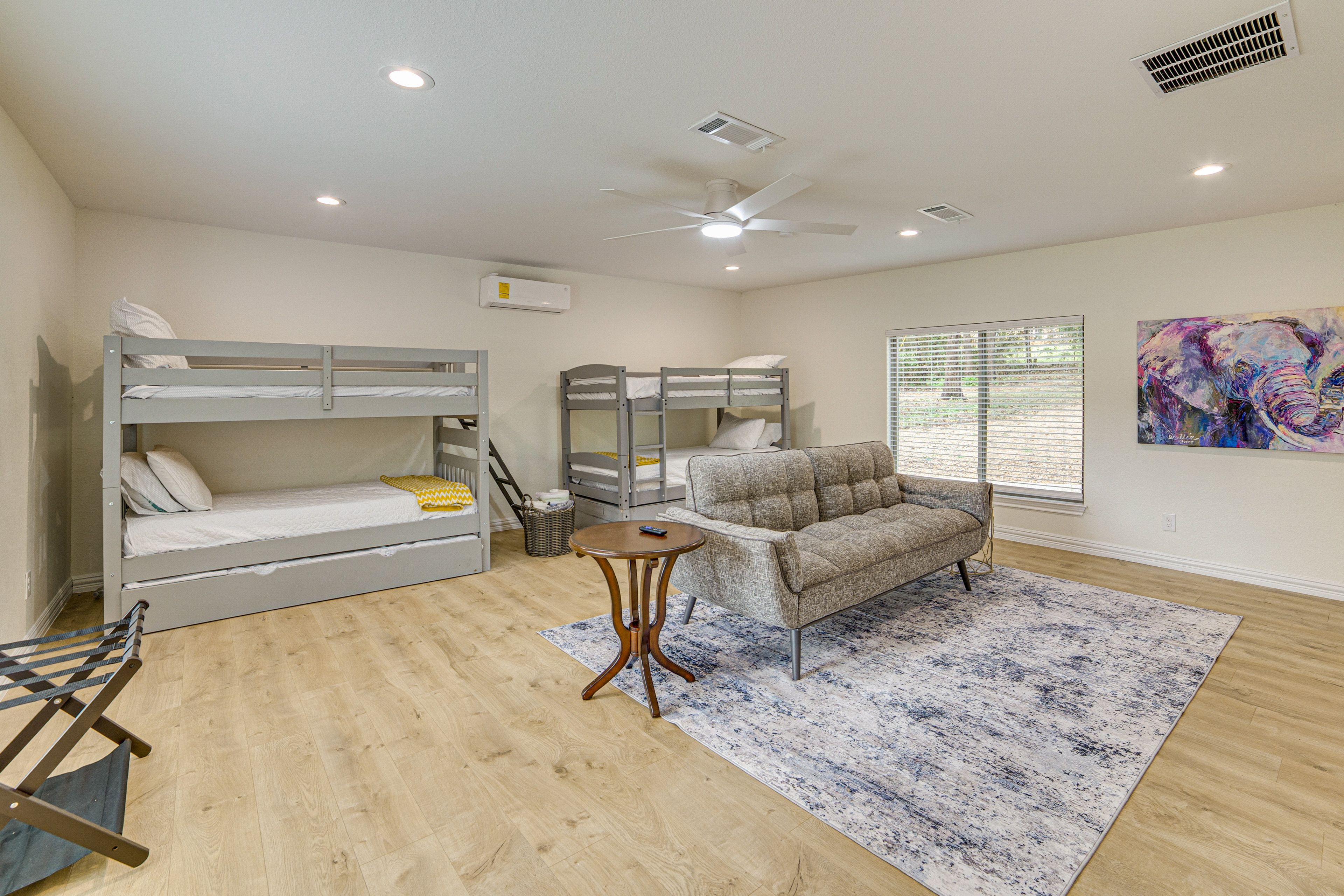 Bedroom 2 | 2 Twin Bunk Beds w/ 1 Twin Trundle | Full Futon | 1st Floor