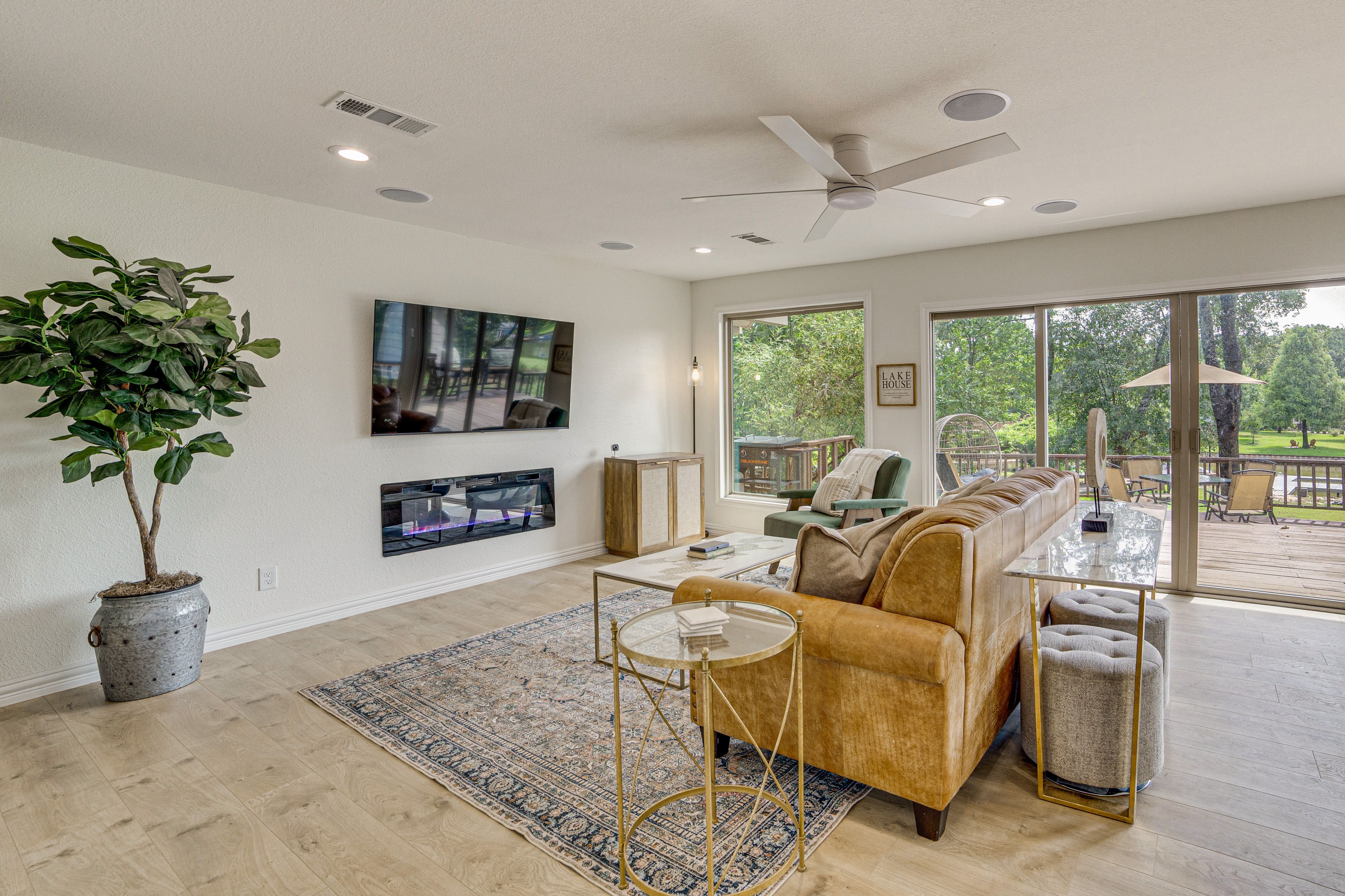 Living Room | Smart TV | Electric Fireplace | Board Games | 1st Floor