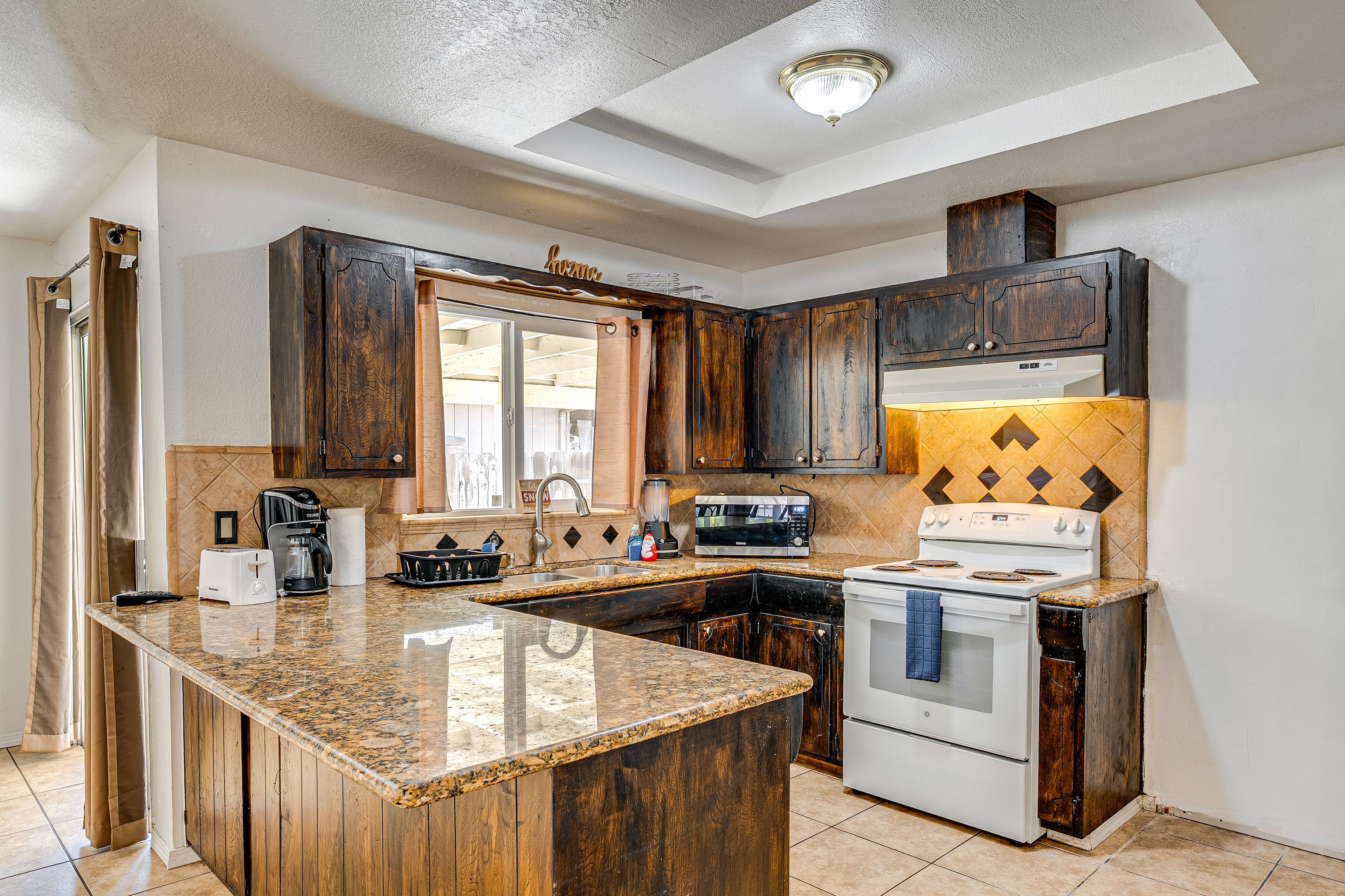 Property Interior | Single-Story Home | Free WiFi | Central A/C & Heating