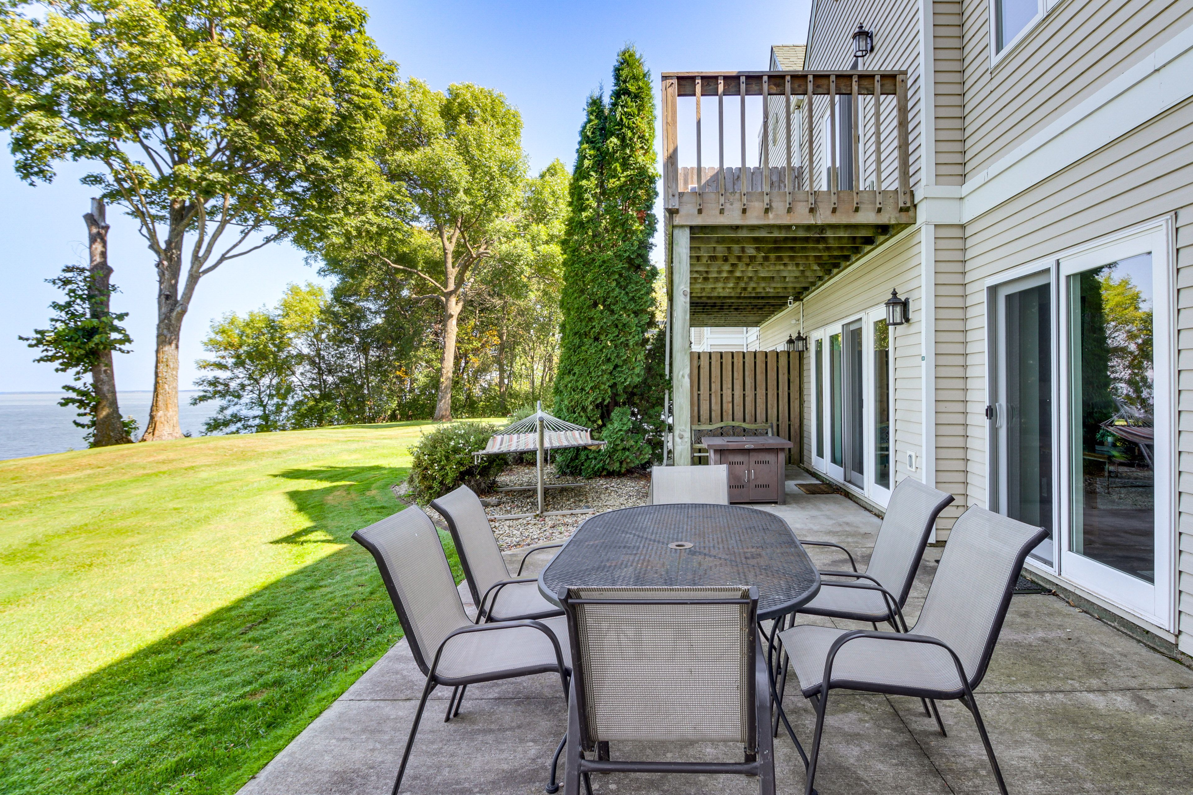 Private Patio | 2-Story Townhome | Lake Views