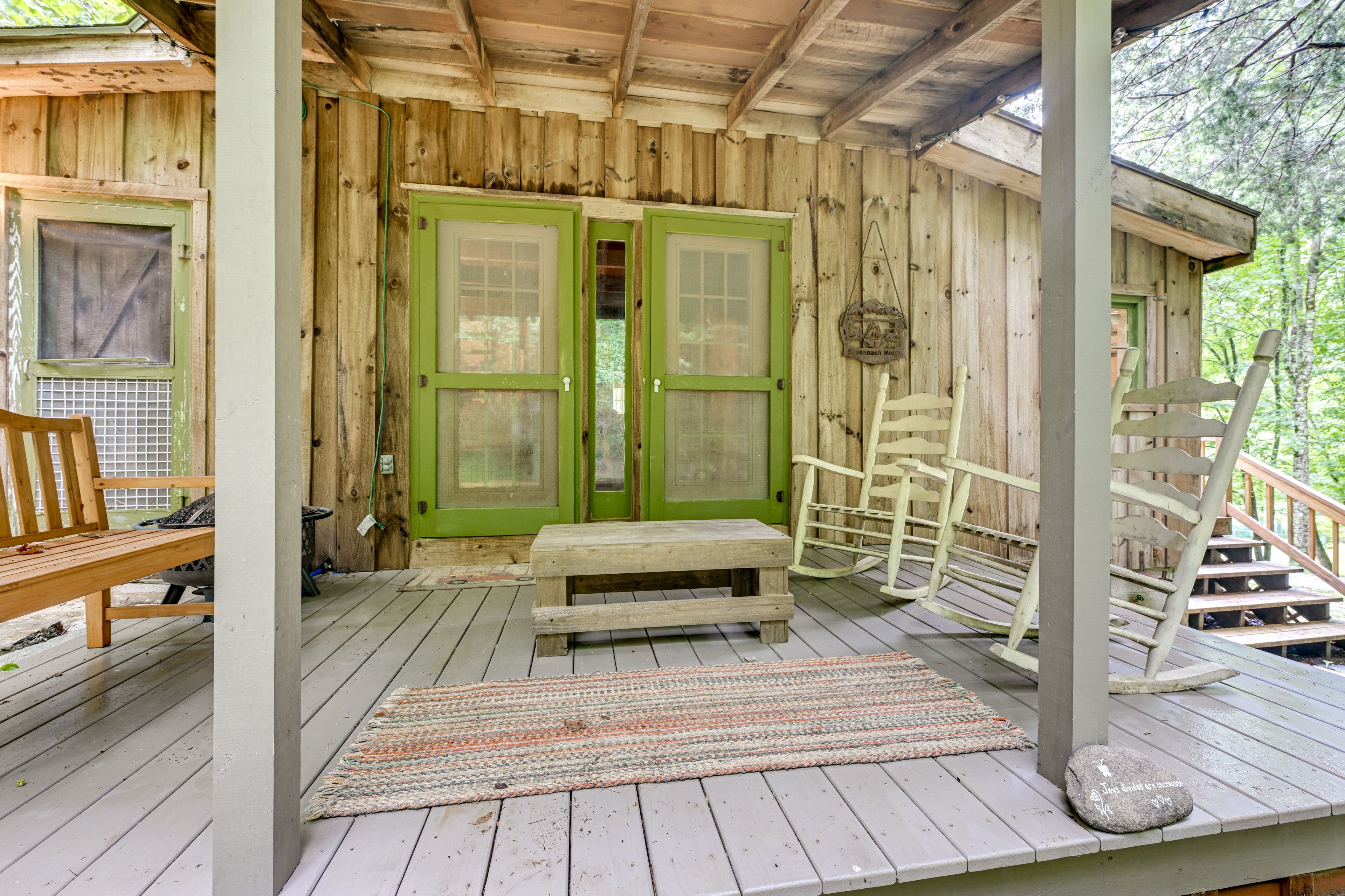 Back Deck | Rocking Chairs | Seating | Fire Pit