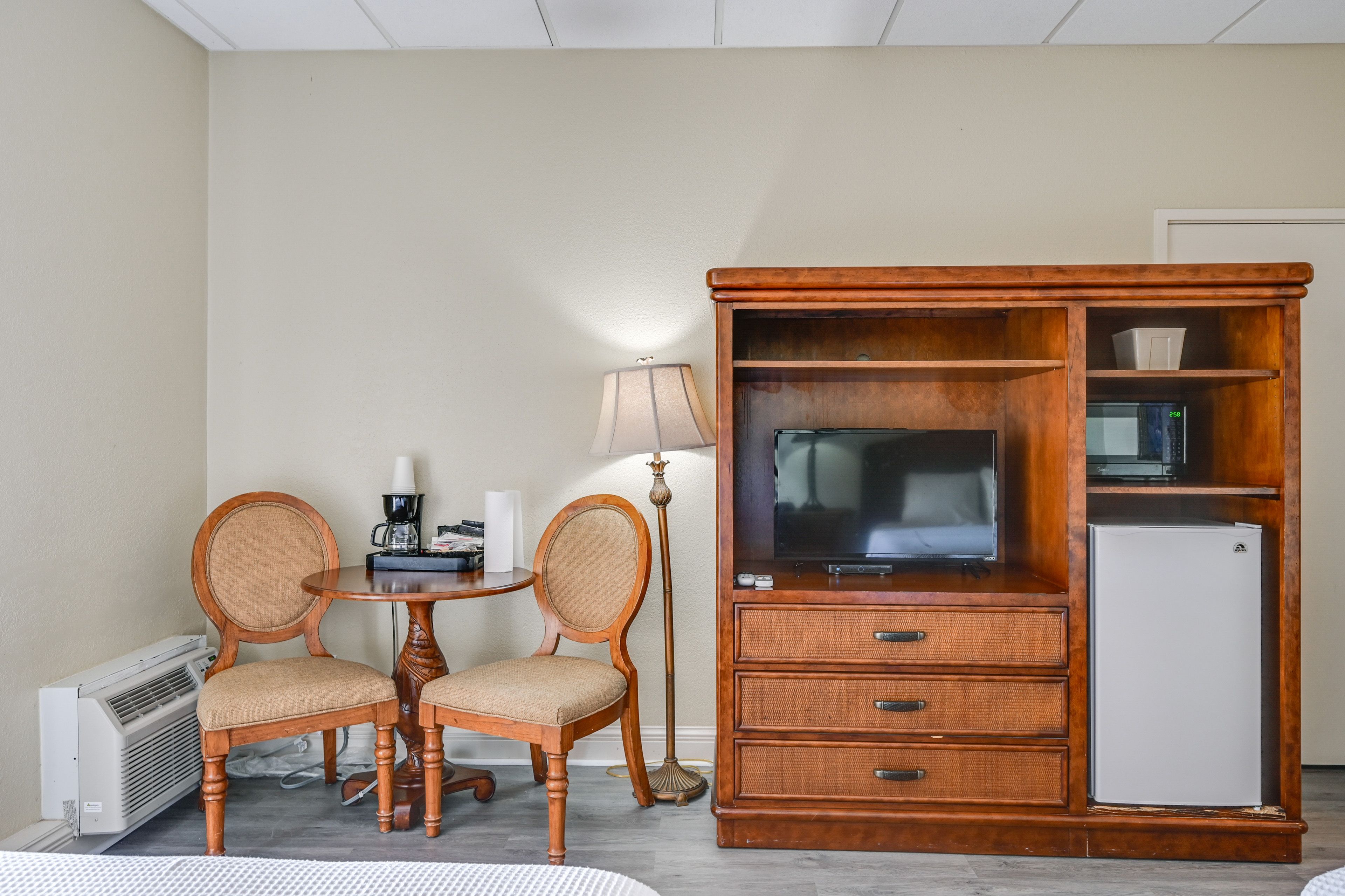 Hotel-Style Cooking | Drip Coffee Maker | Mini Fridge | Microwave