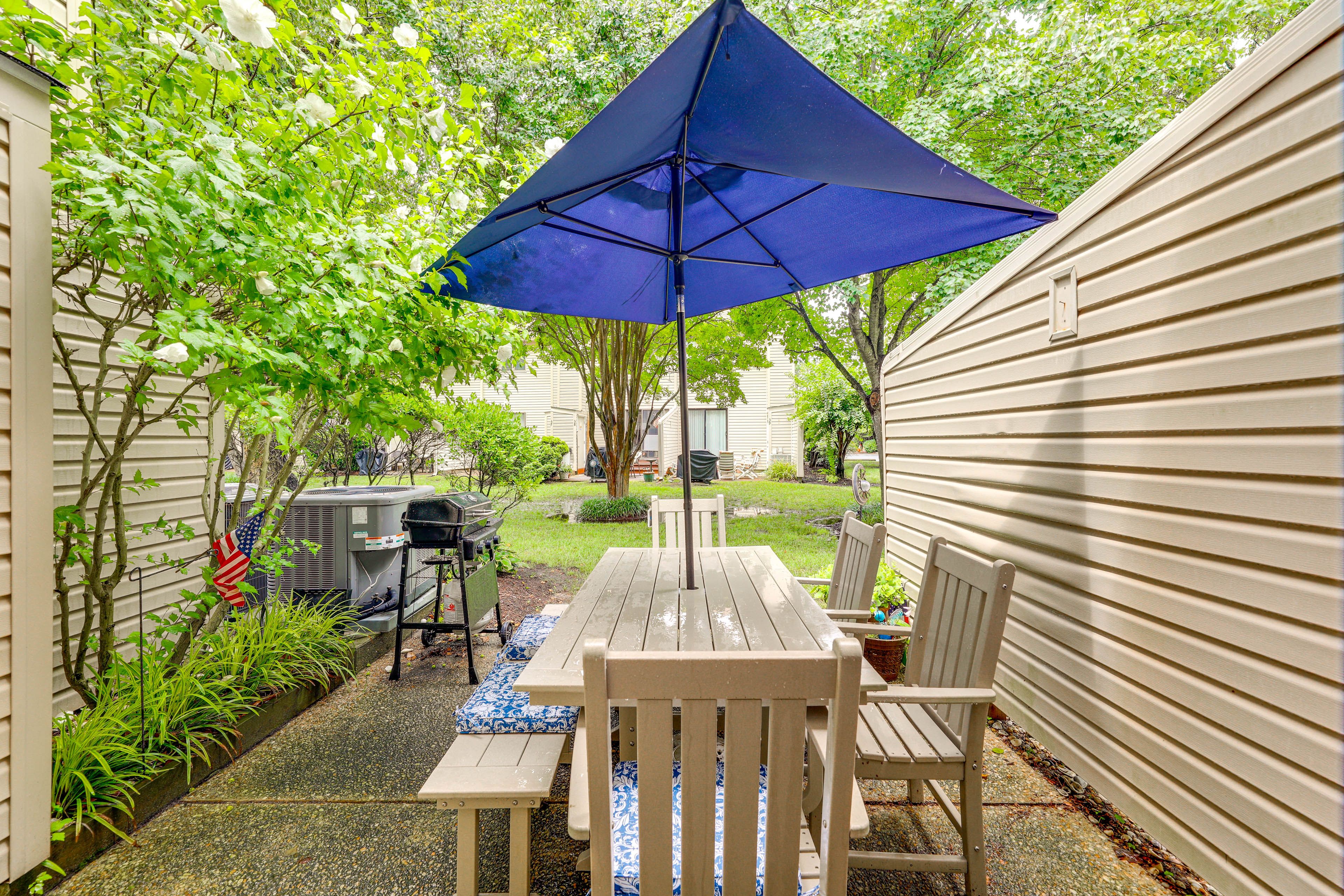 Private Patio | Outdoor Dining | Walking Distance to Beach & Boardwalk