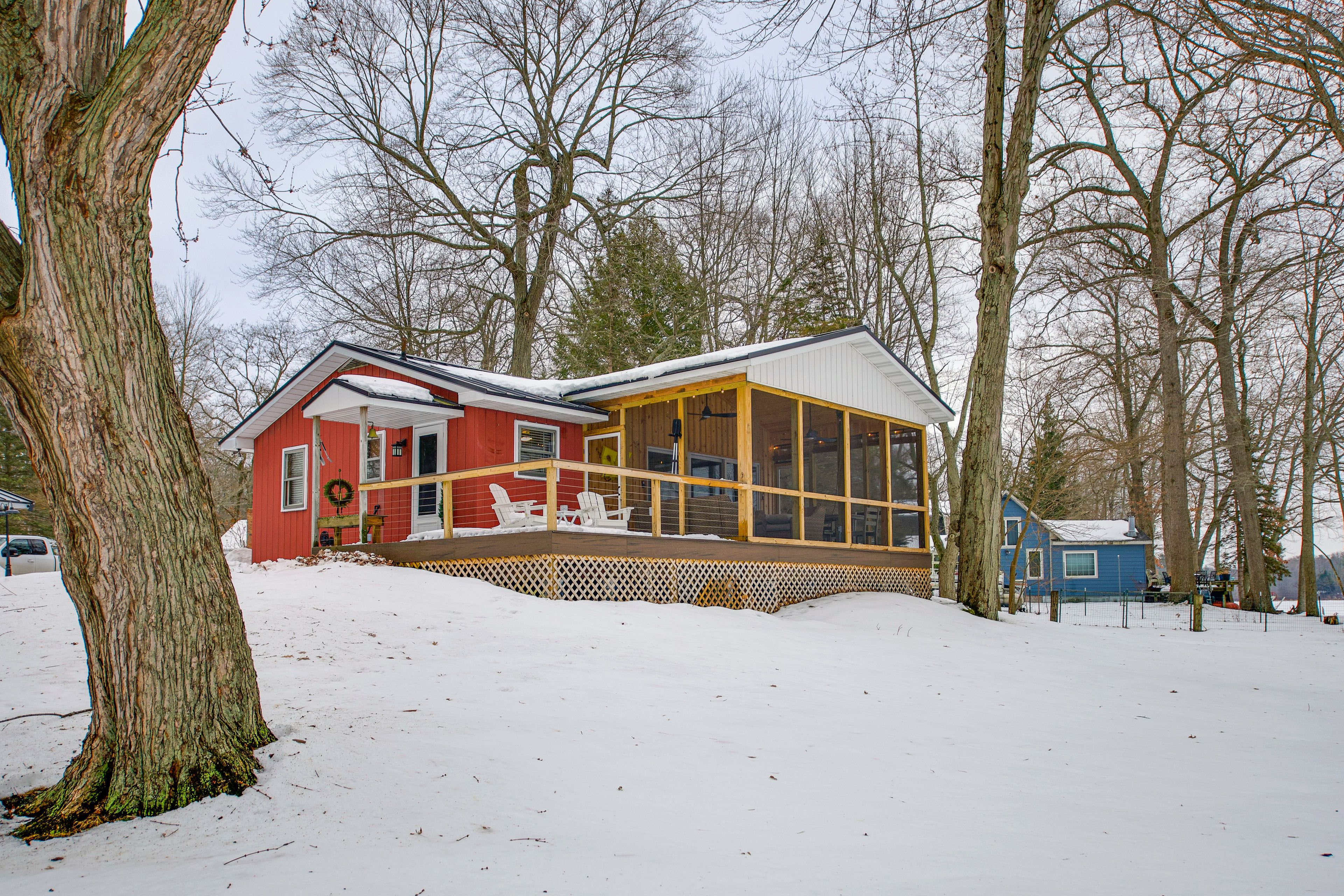 Exterior in Winter | Single-Story Cottage