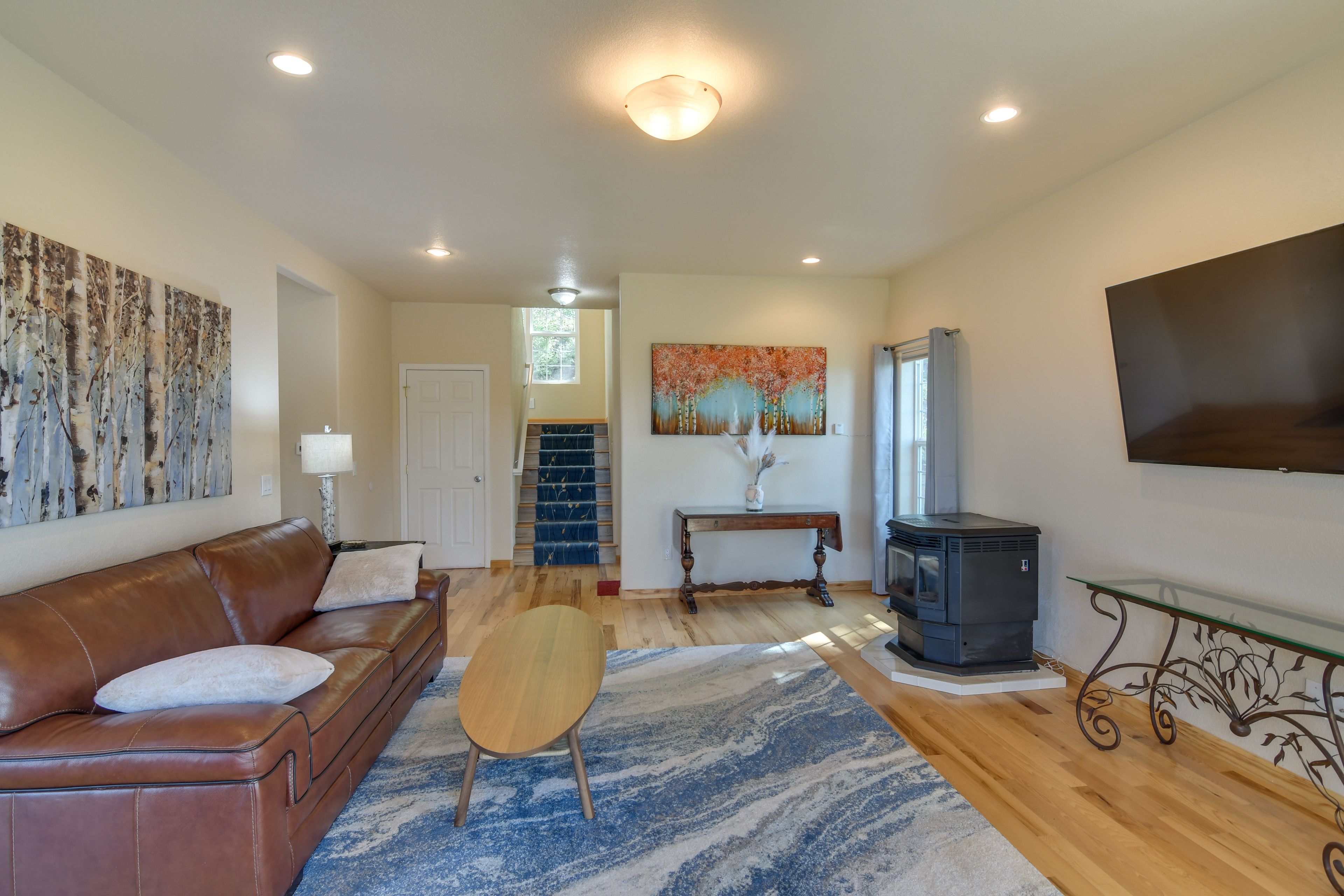 Living Room | Basement | Pellet Stove