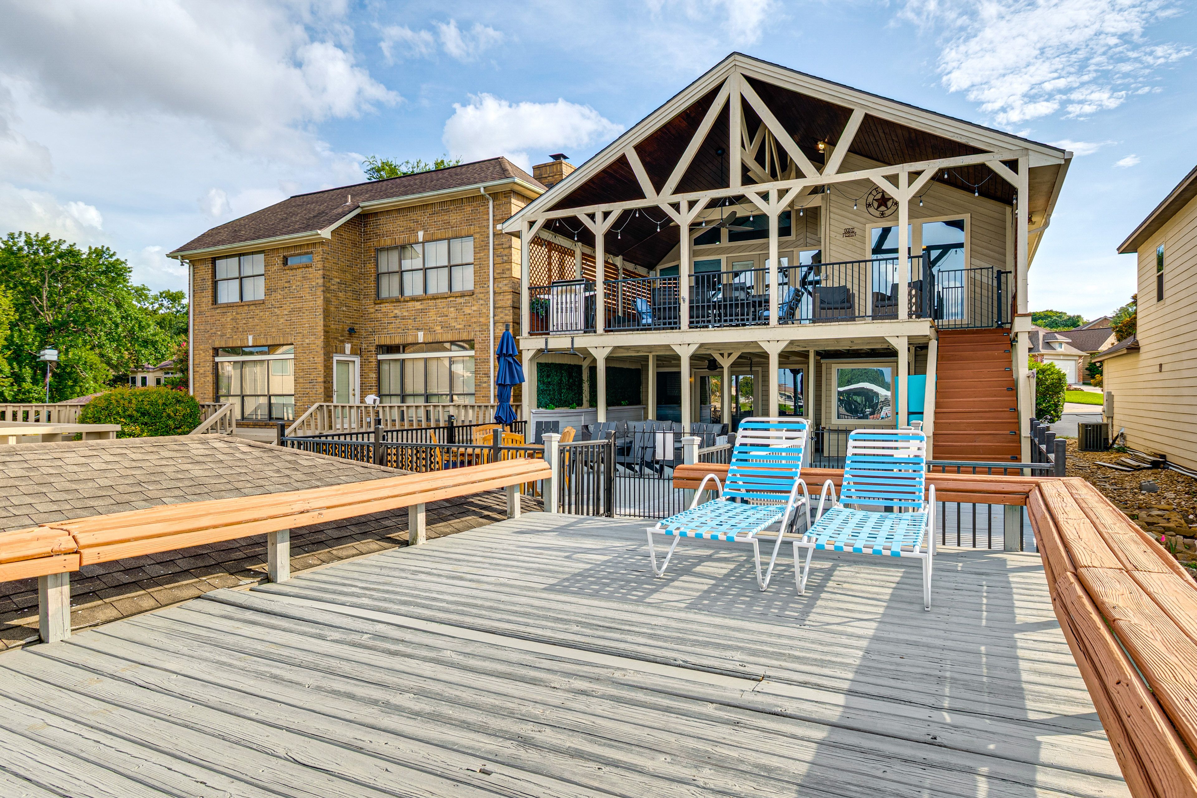Deck | Lake Conroe Views