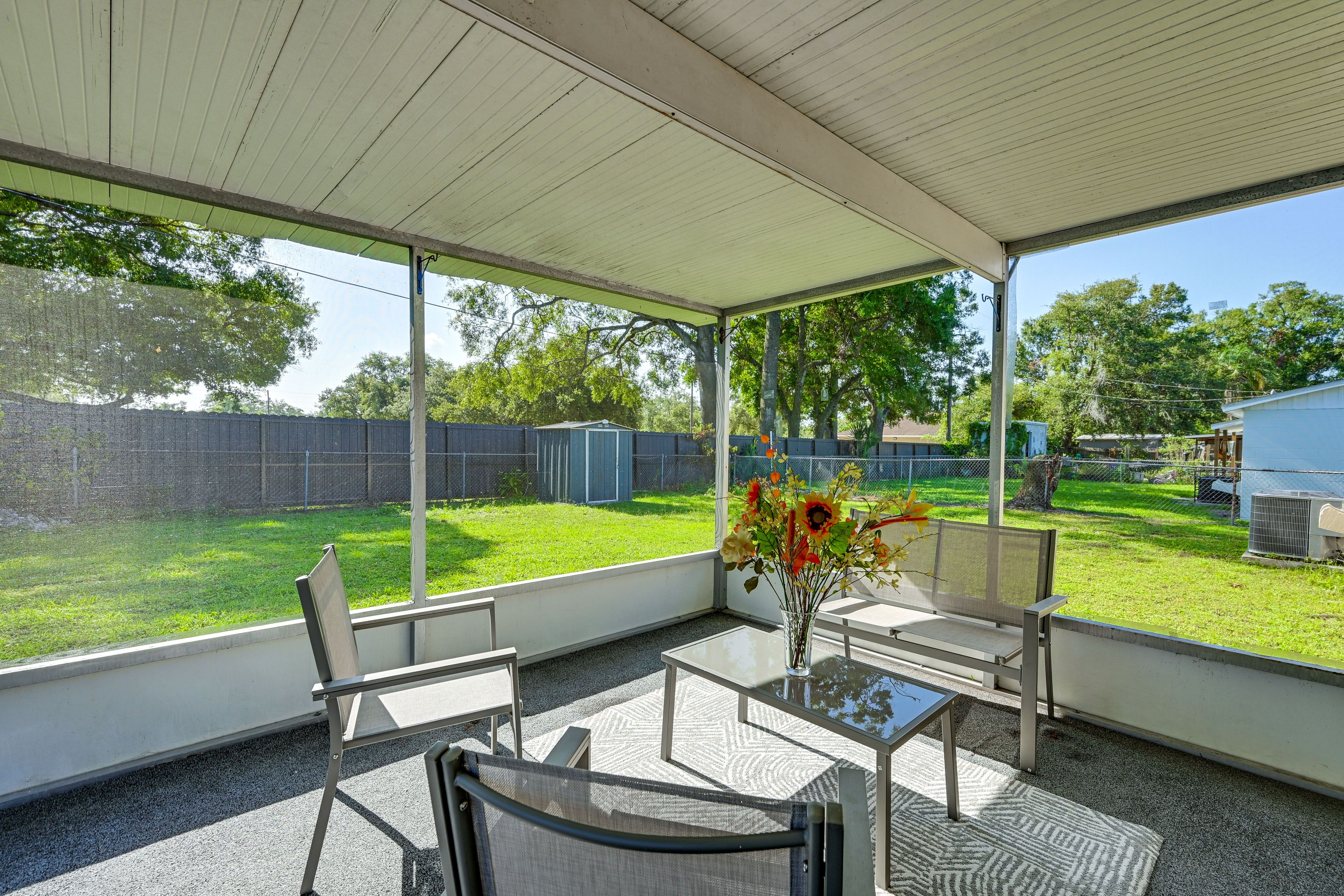 Tampa Vacation Rental | 3BR | 1.5BA | 1,000 Sq Ft | 1 Step Required