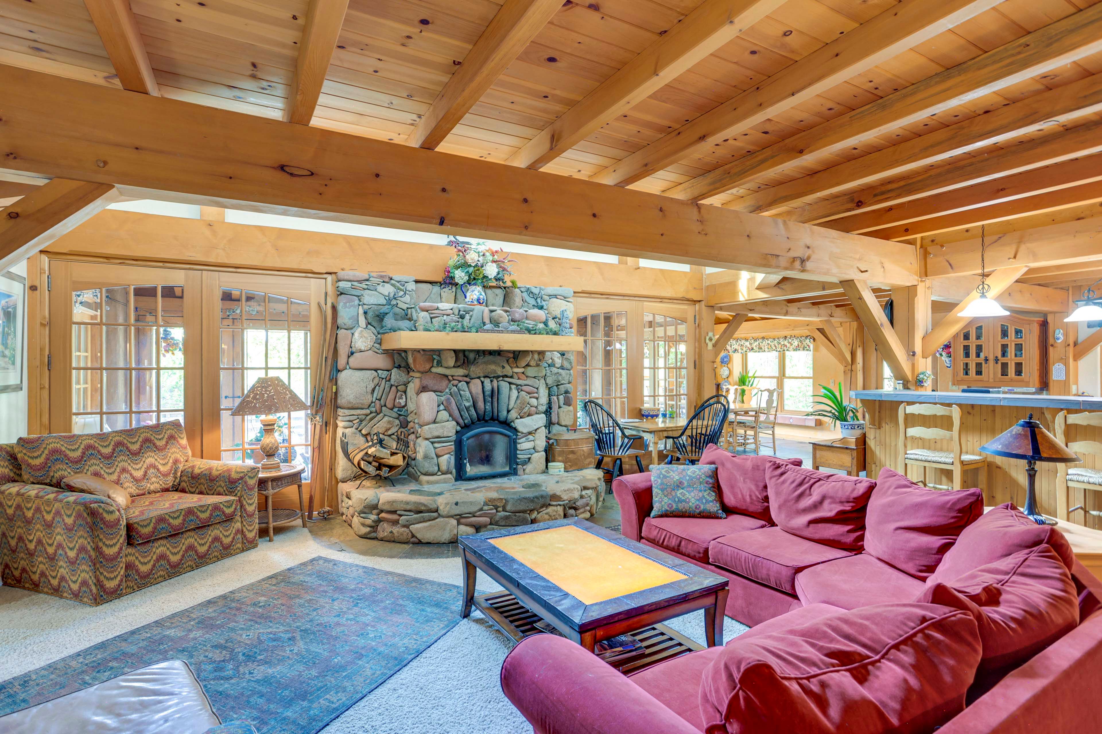 Living Room | 1st Floor | Fireplace | Open Floor Plan