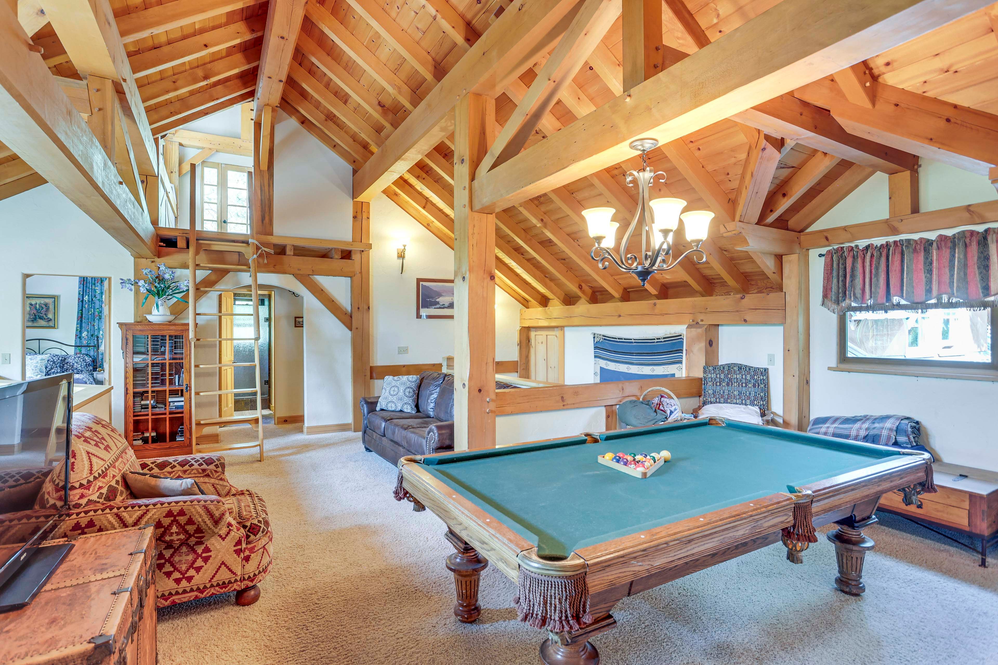 Game Room | 2-Story Home | Pool Table | In-Floor Heating