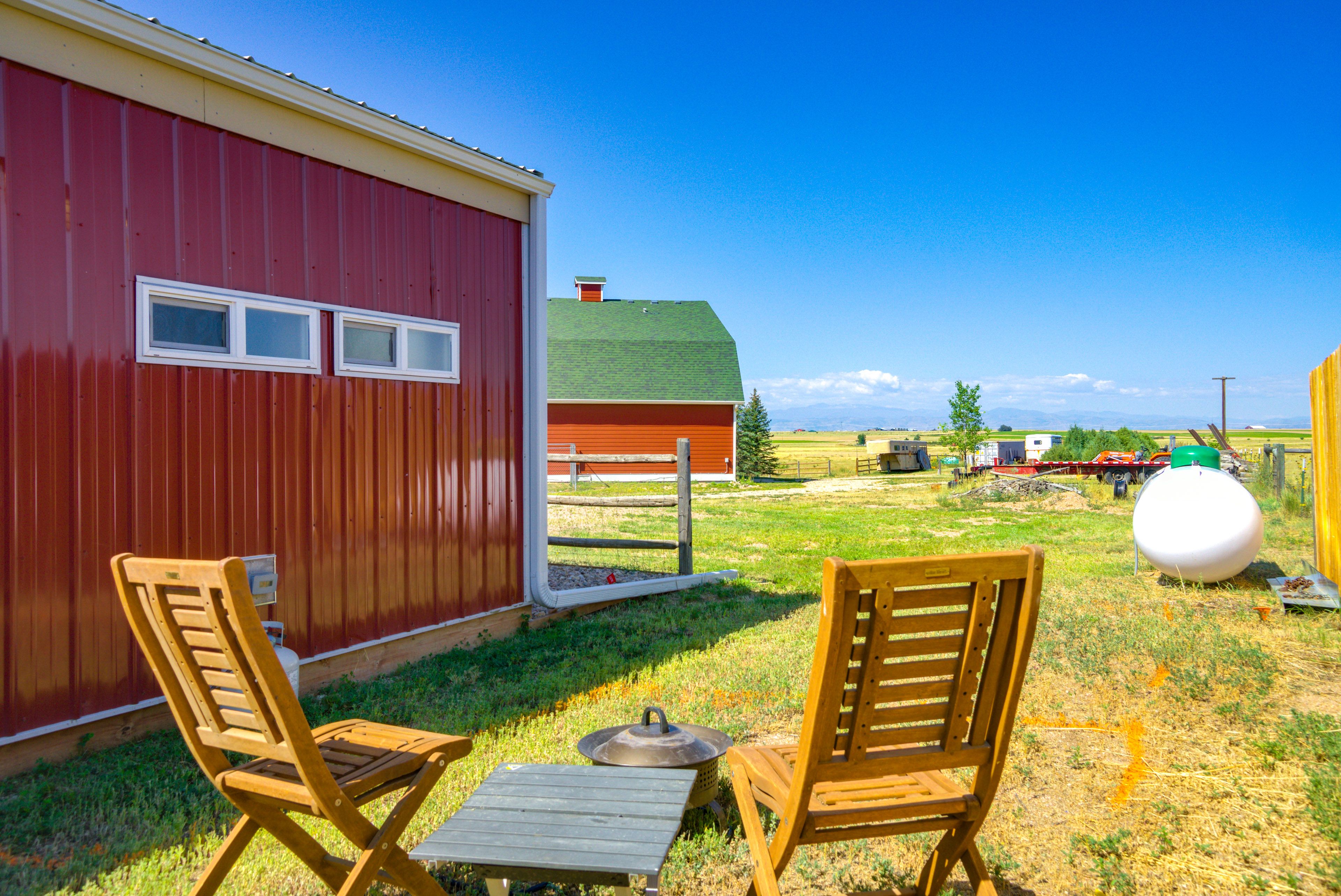 Yard Area | Fire Pit | Front Range Views