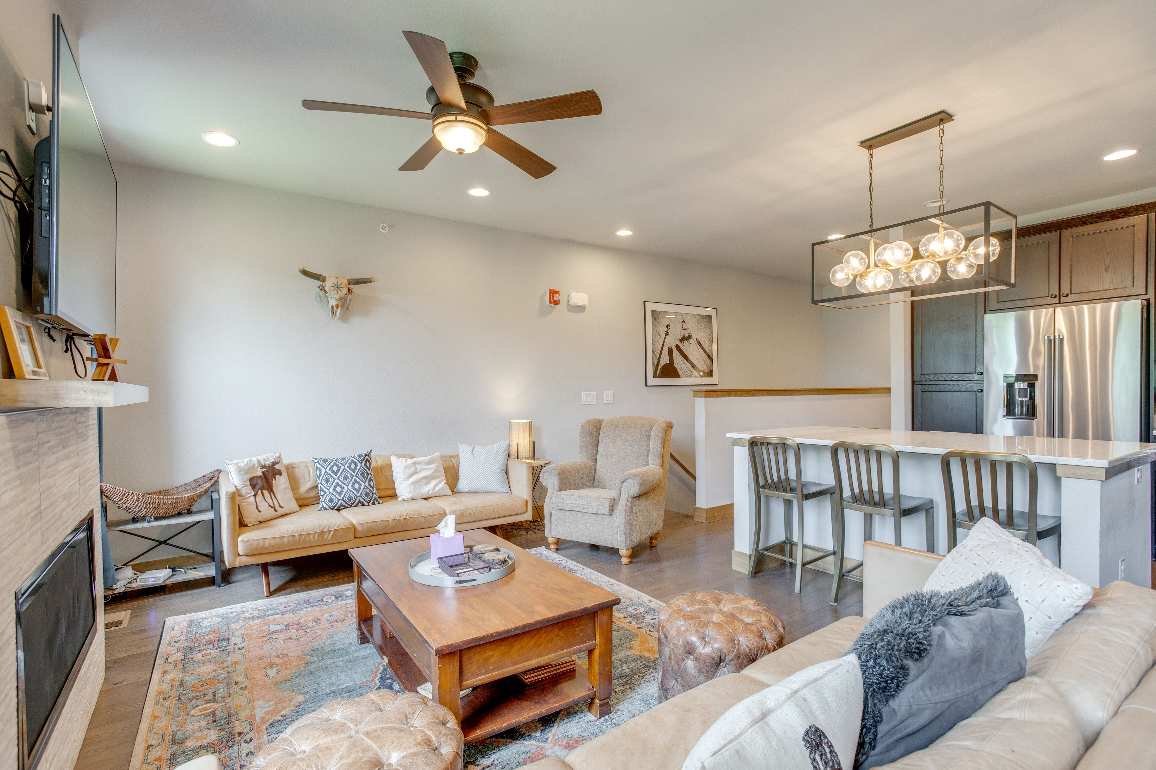 Living Room | Smart TV | Fireplace | Board Games | 2nd Floor