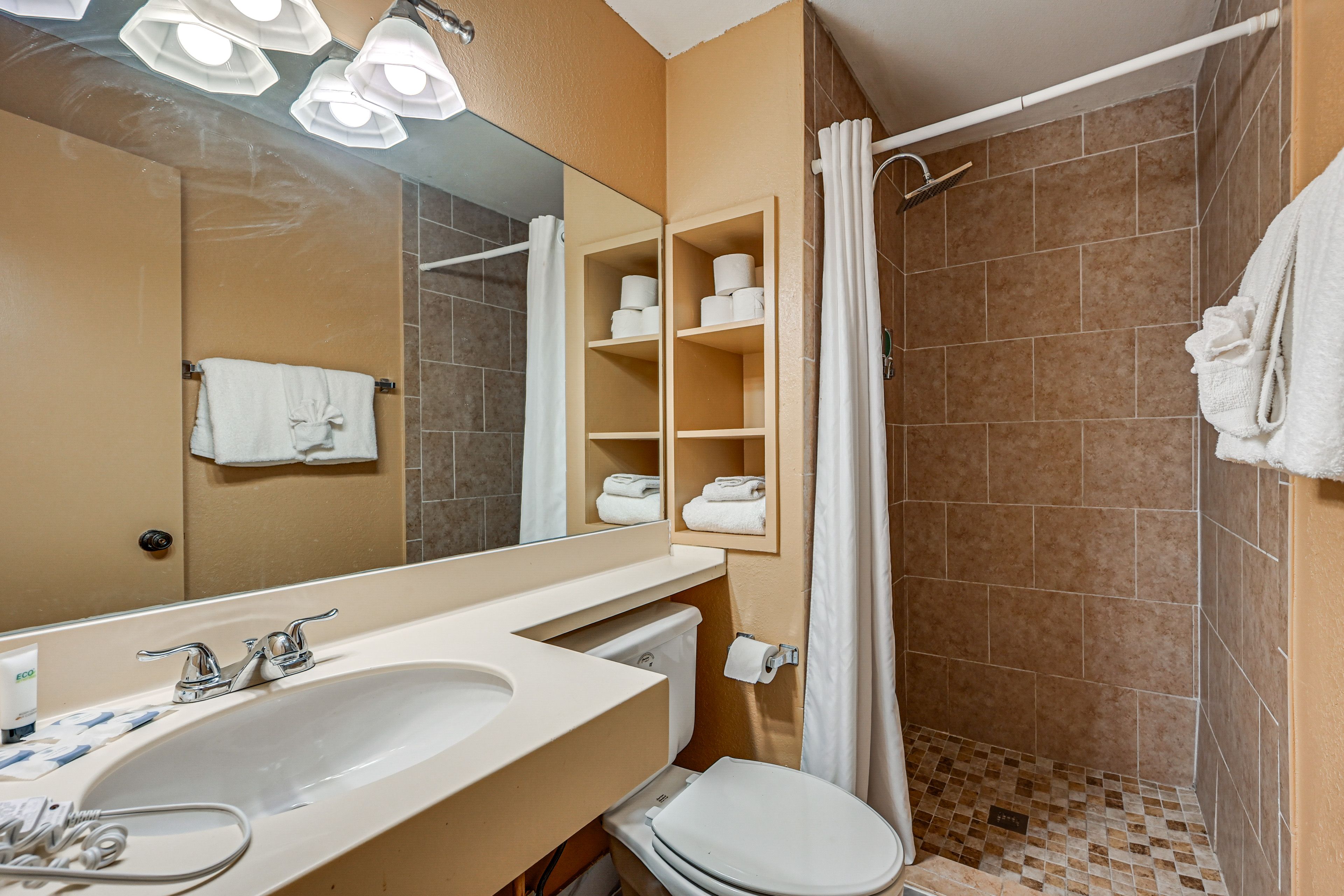 Full Bathroom | Shampoo & Conditioner | Body Wash | Hair Dryer