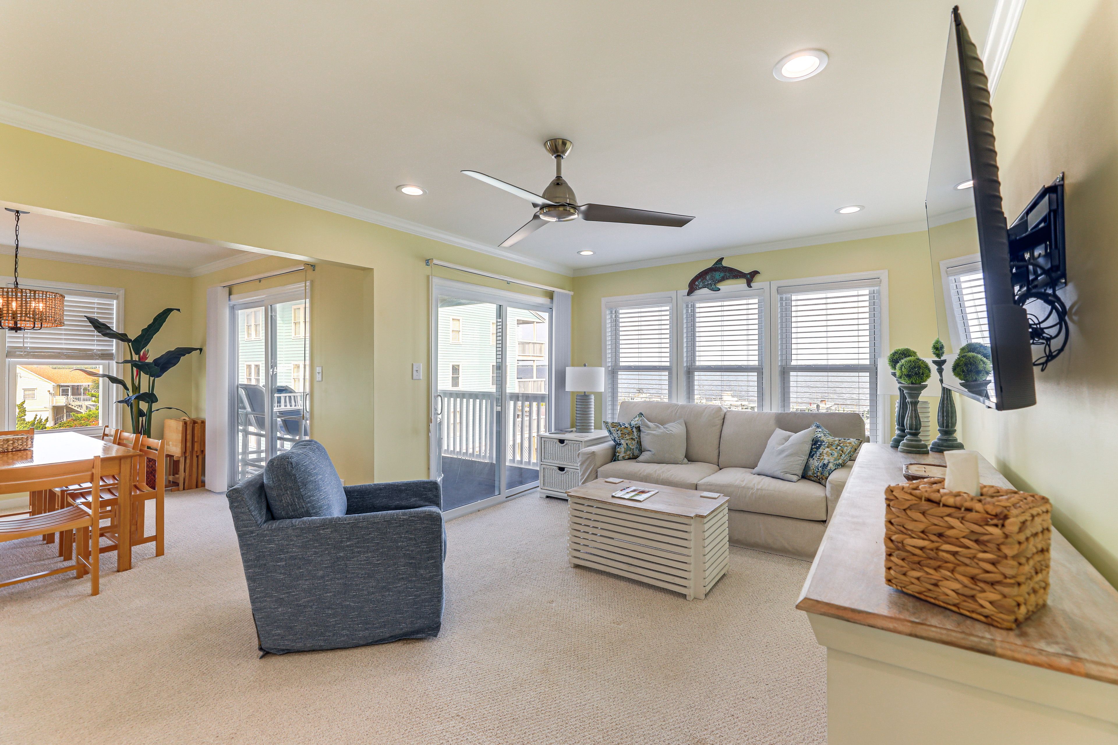 Atlantic Beach Vacation Rental | 3BR | 2BA | 1,125 Sq Ft | Stairs Required