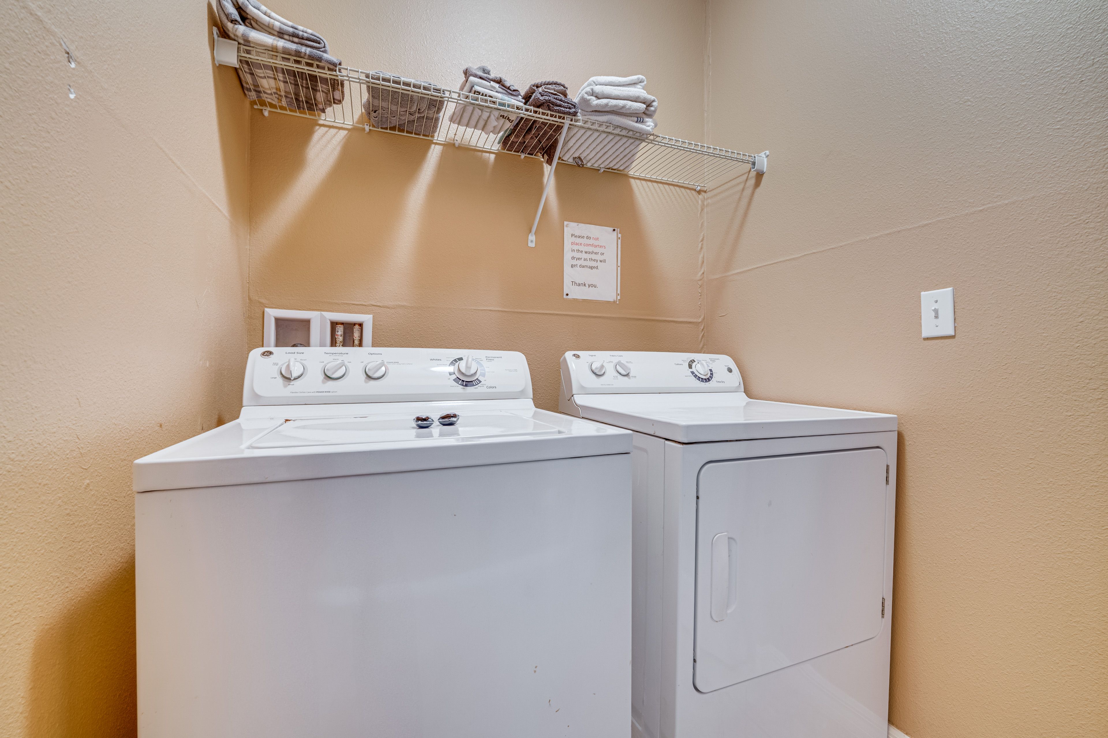 Laundry Area | 1st Floor | Washer/Dryer
