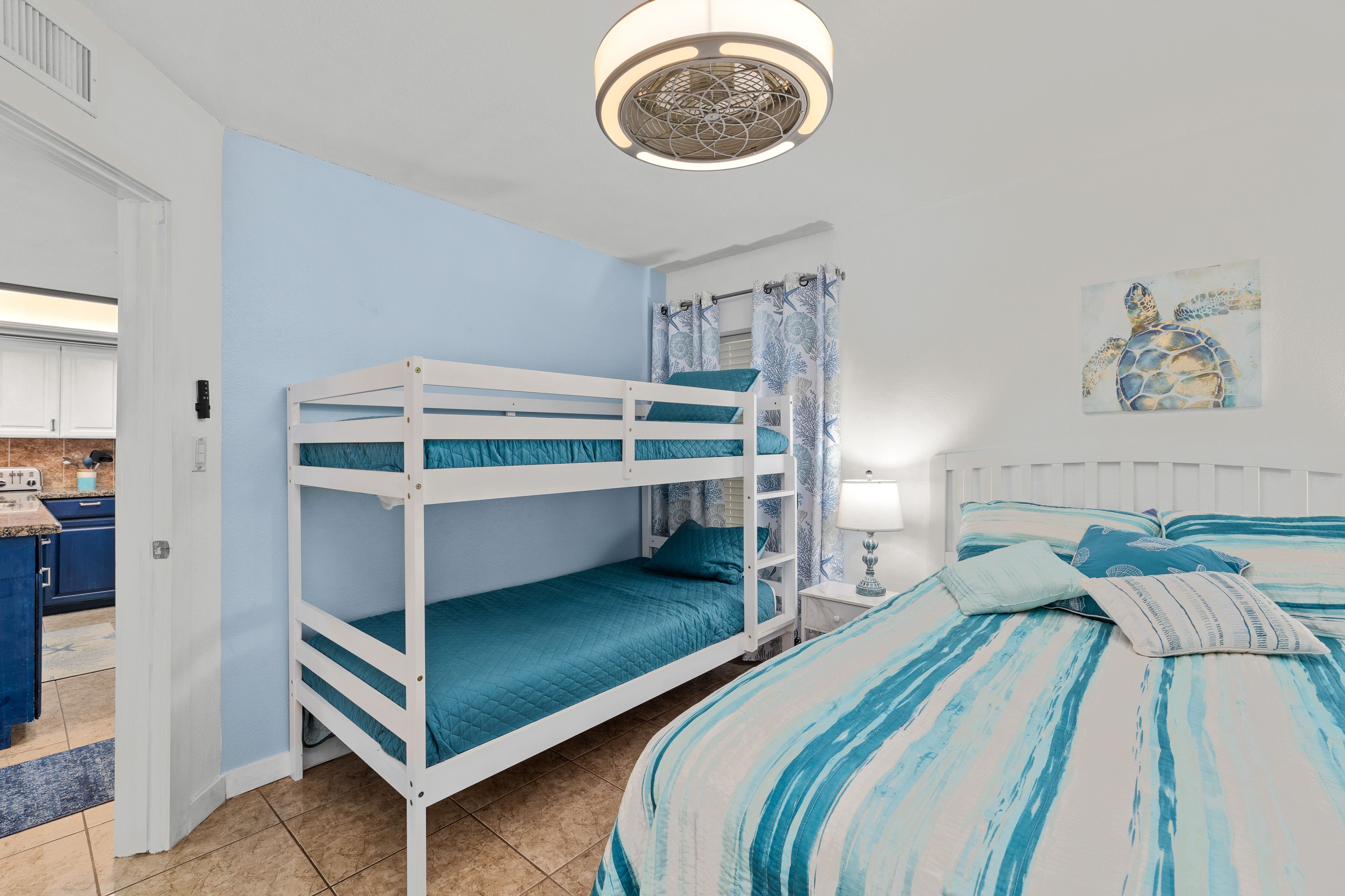 Bedroom 2 | Queen Bed | Twin Bunk Bed