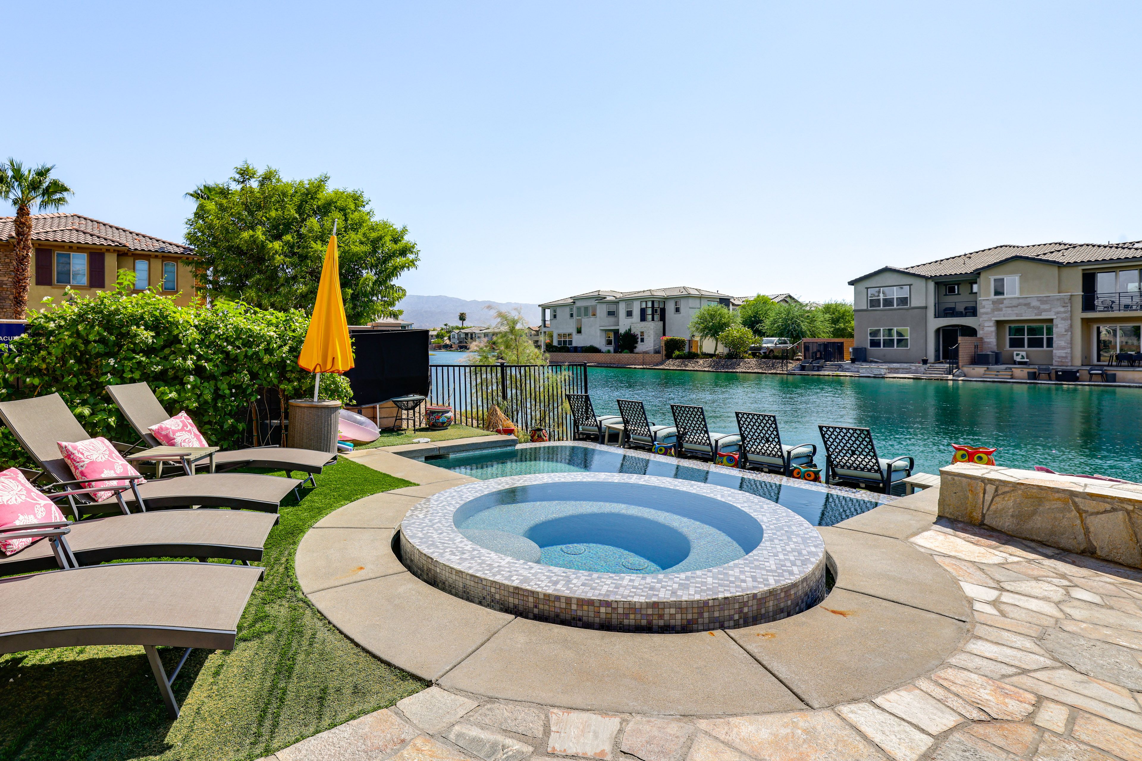 Backyard | Private Pool & Spa