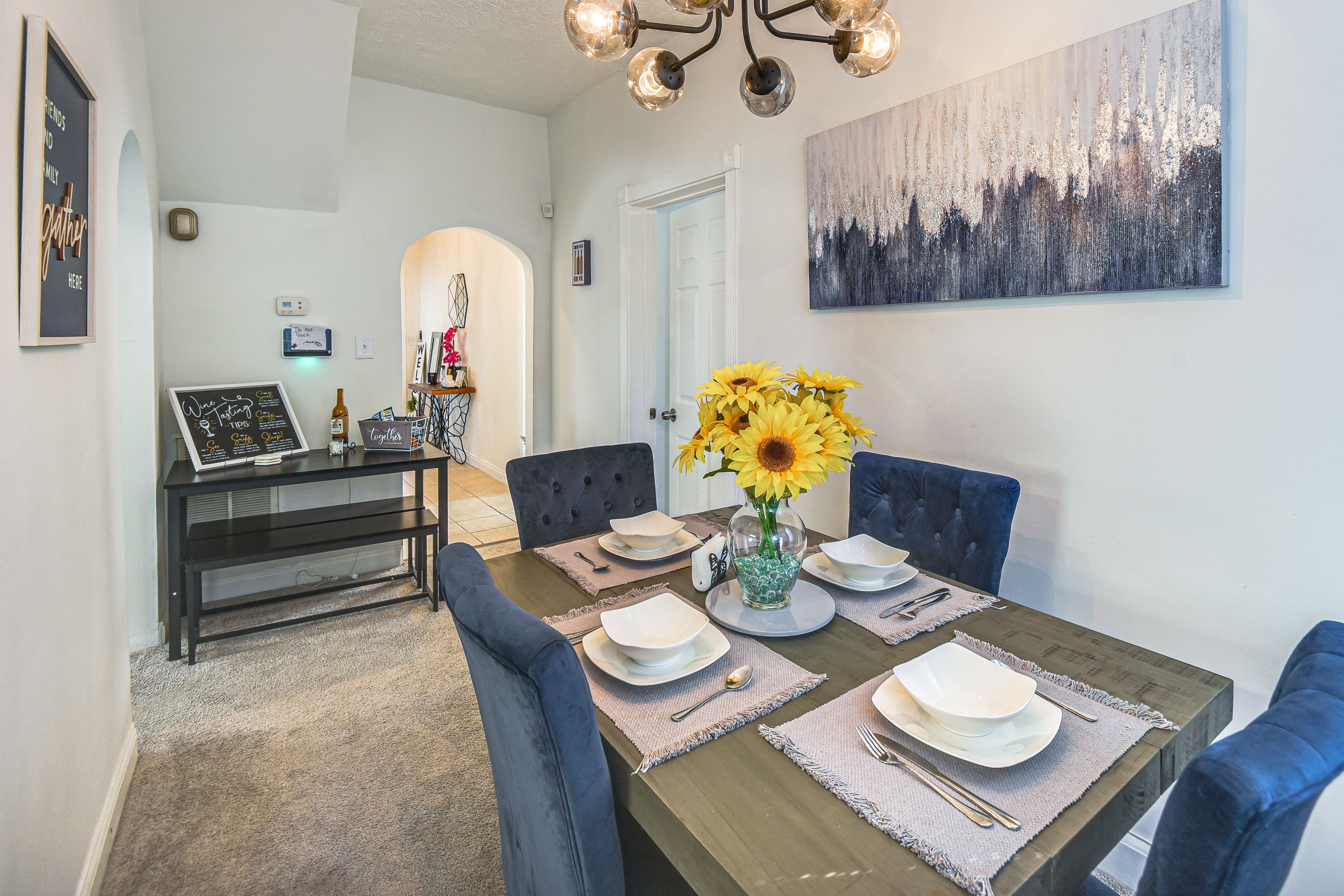 Dining Room | Dishware/Flatware Provided | 1st Floor
