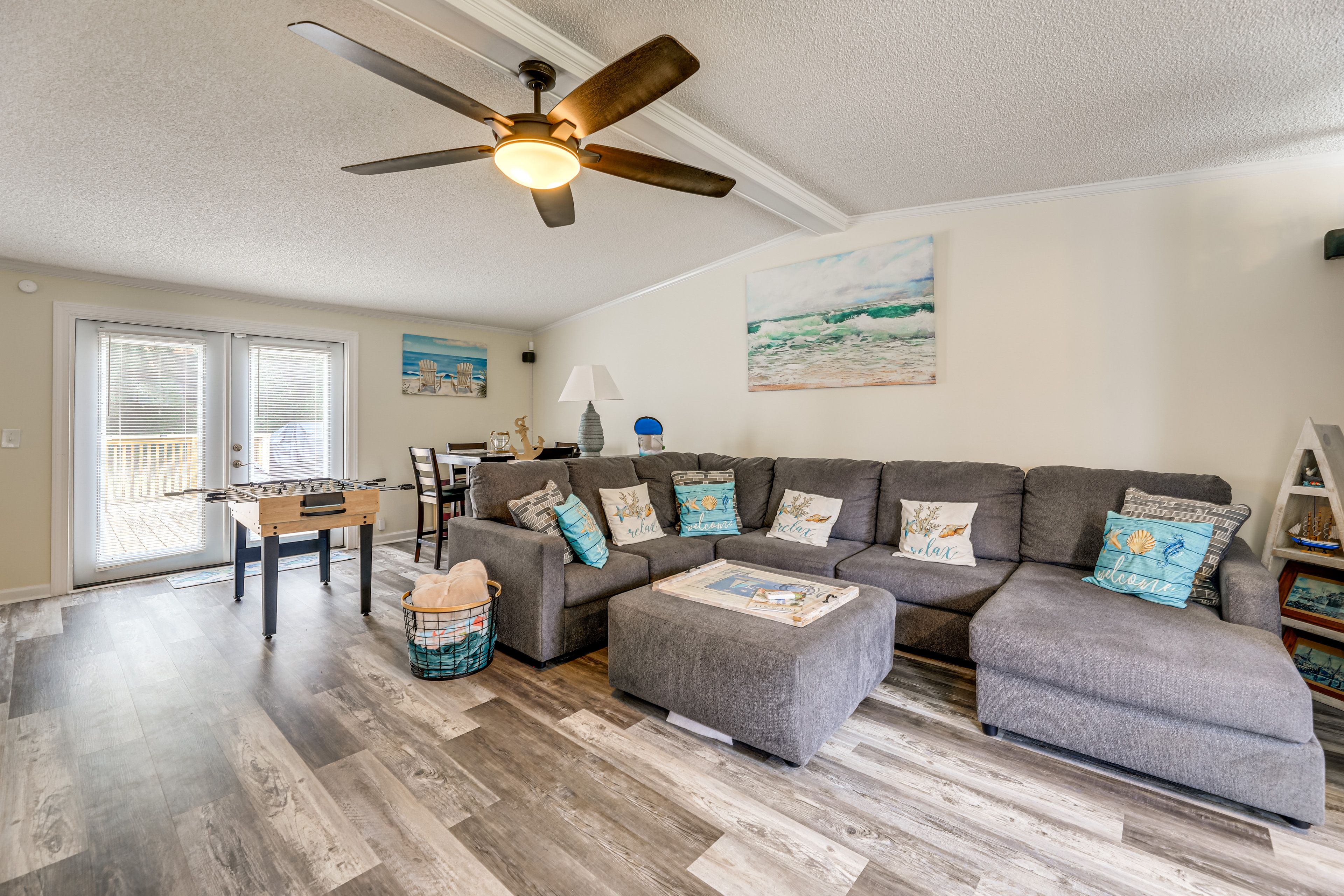 Living Room | Foosball | Poker Table | Convertible Game Table | Smart TV | Wii