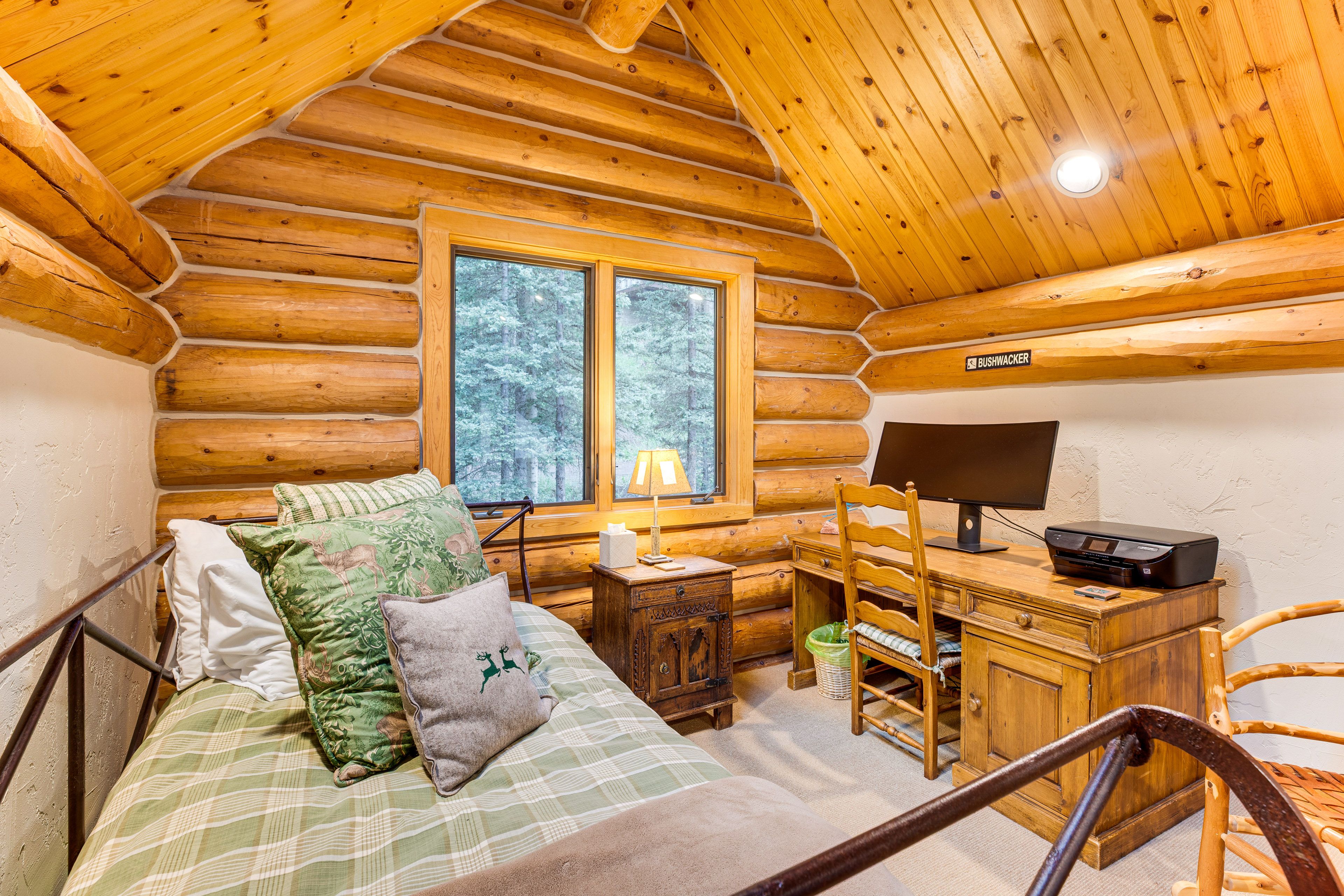 Loft | Upper Floor | Laptop-Friendly Workspace | Twin Daybed w/ Twin Trundle