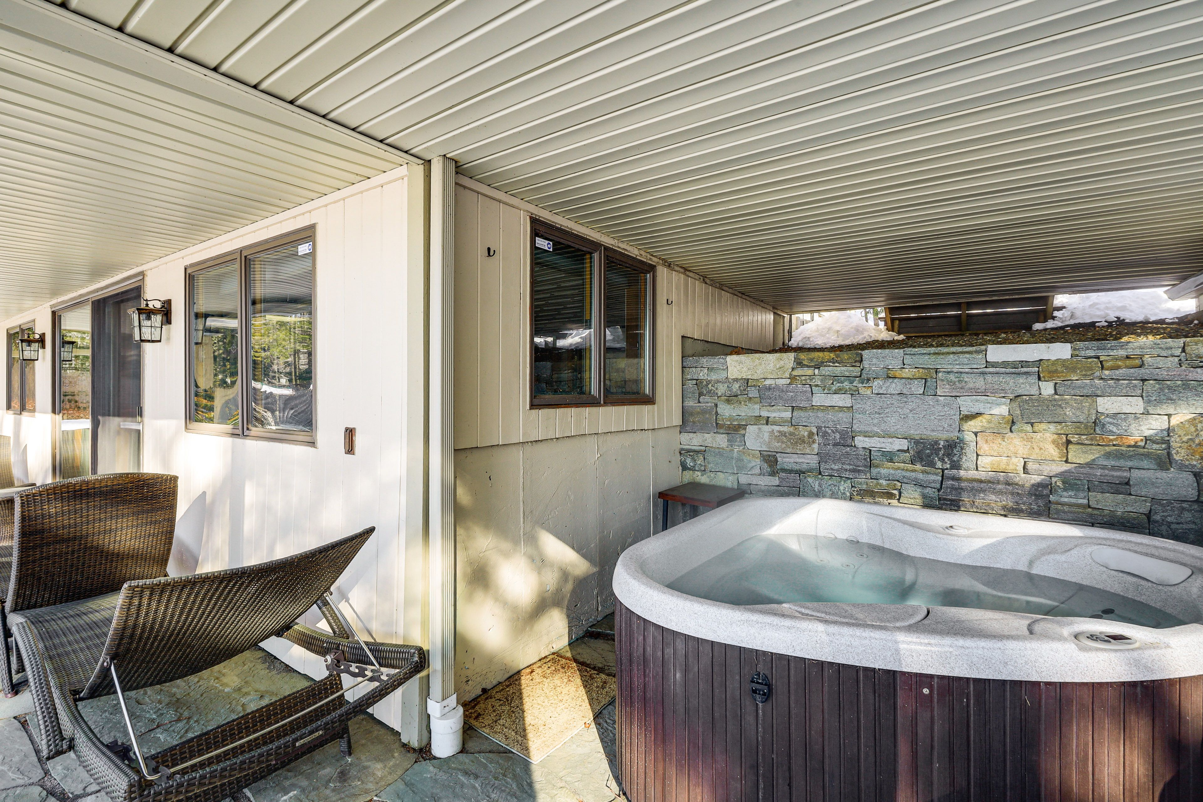 Covered Patio | Private Hot Tub