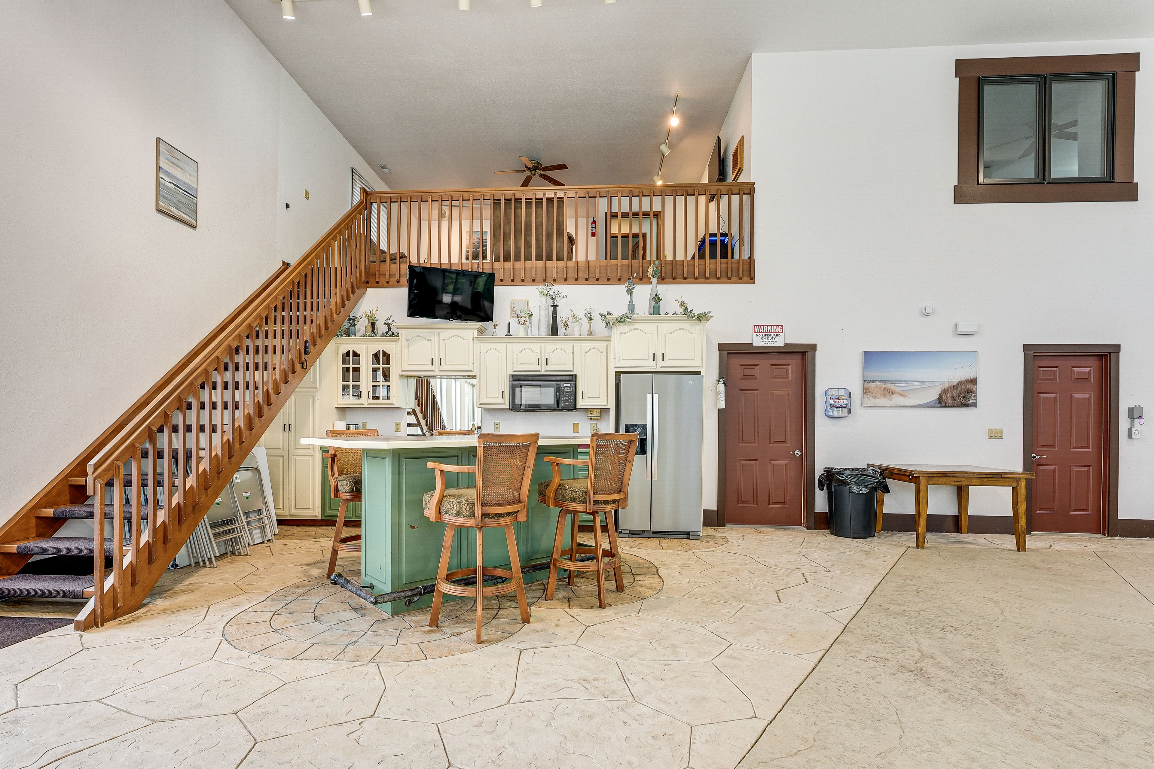 Pool Room | Kitchenette | Indoor Pool w/ Waterslide | Bluetooth Speakers