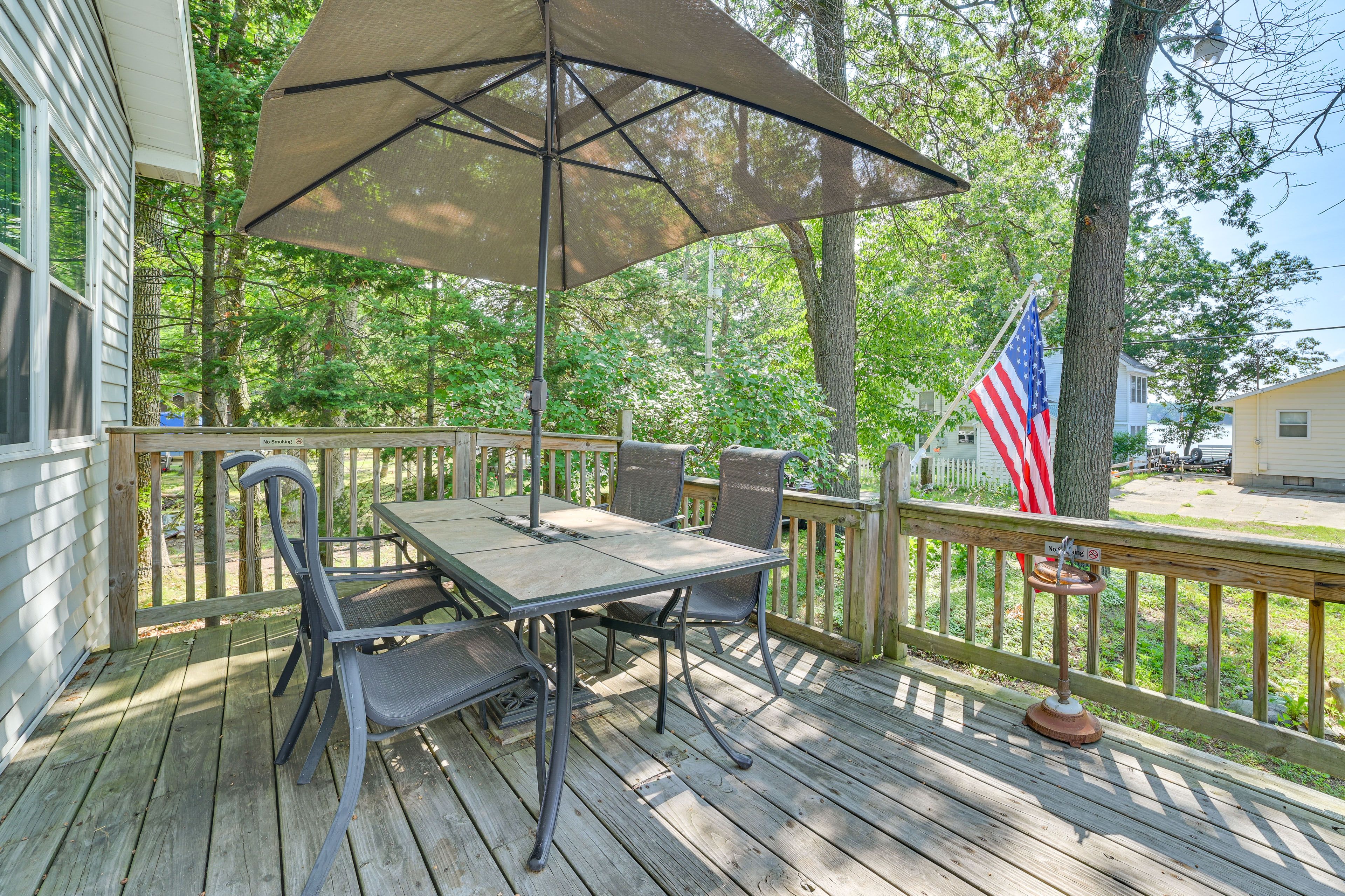 Deck | Outdoor Dining Area | Single-Story Home