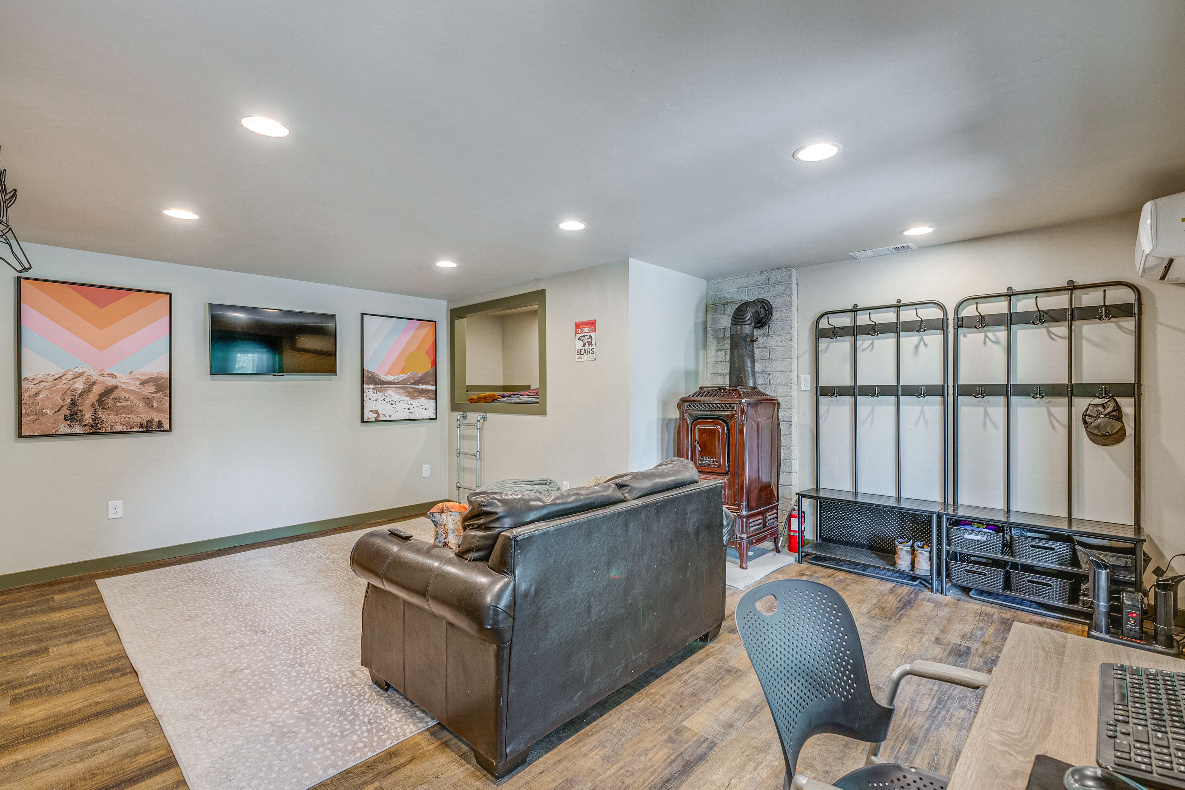 Basement Living Area | Smart TV | Lower Floor
