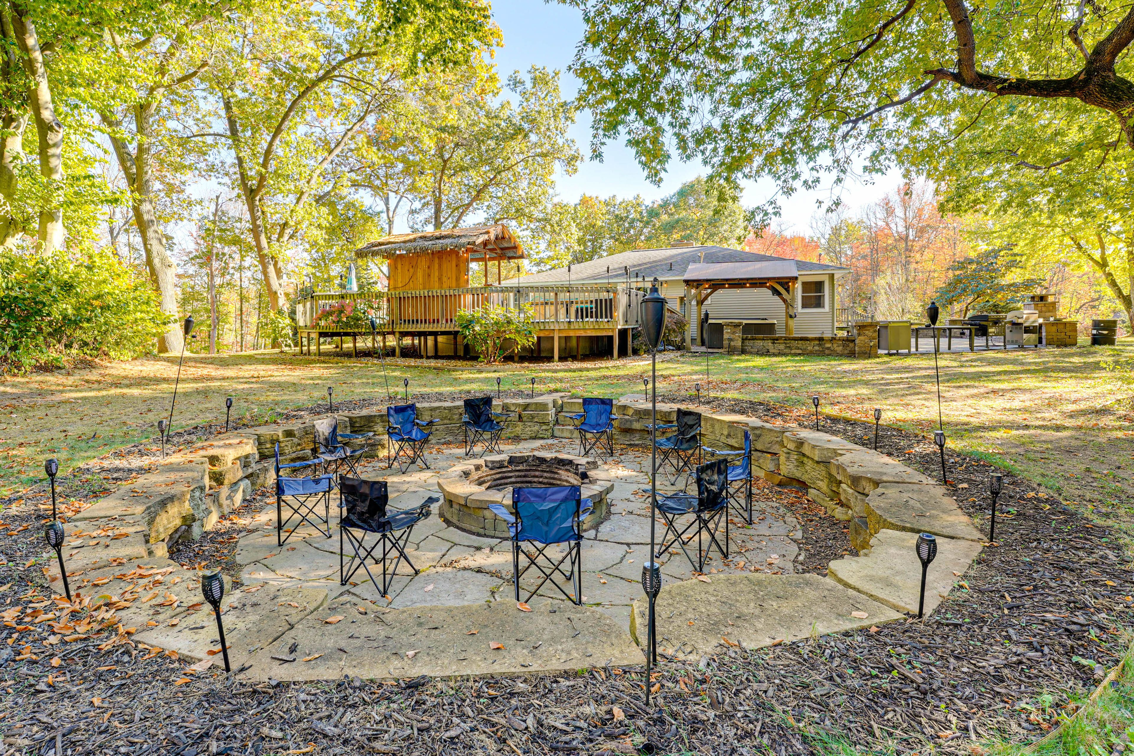 Sunken Wood-Burning Fire Pit