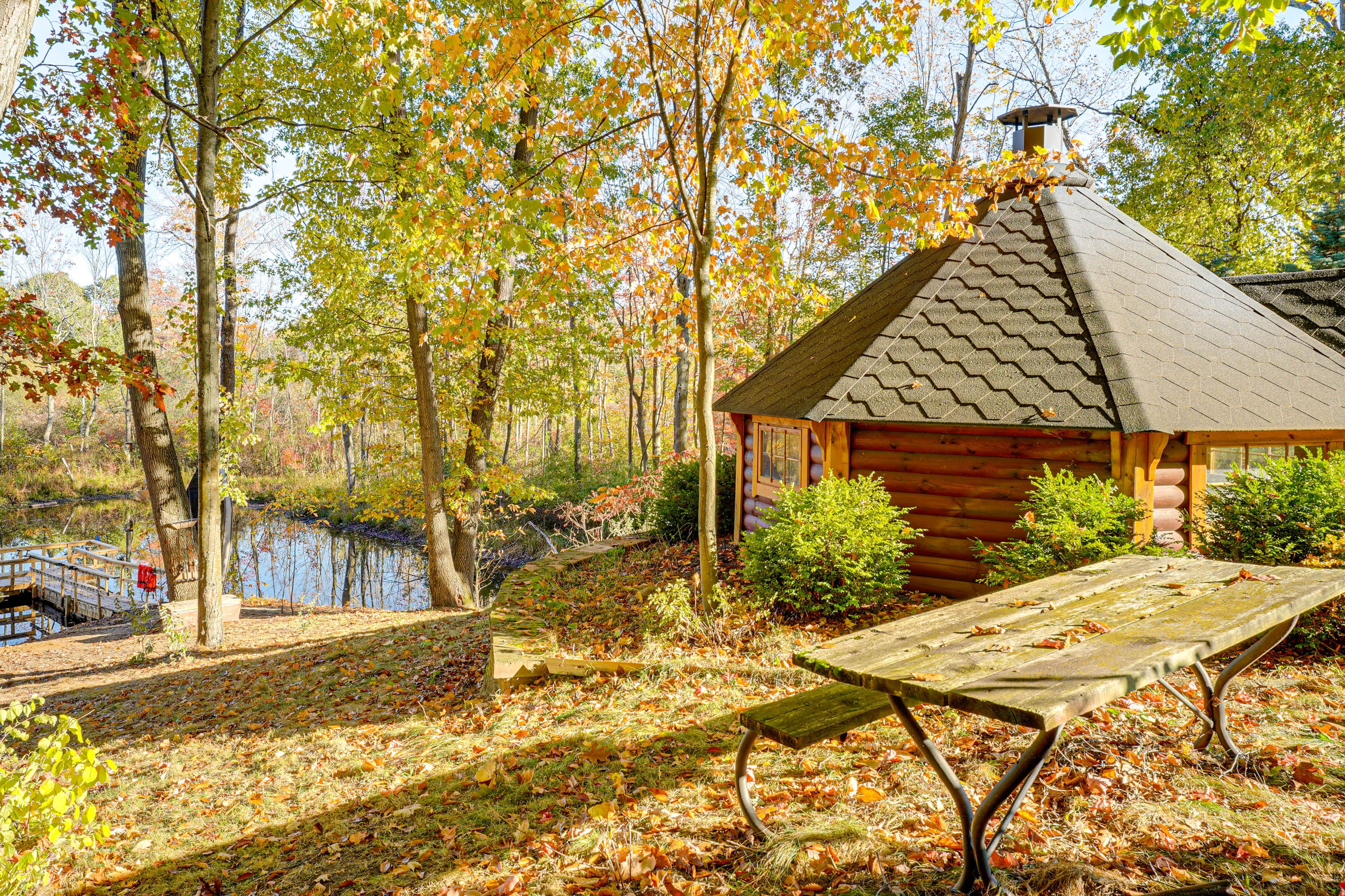 Spacious Yard | Outdoor Dining Areas | Dock