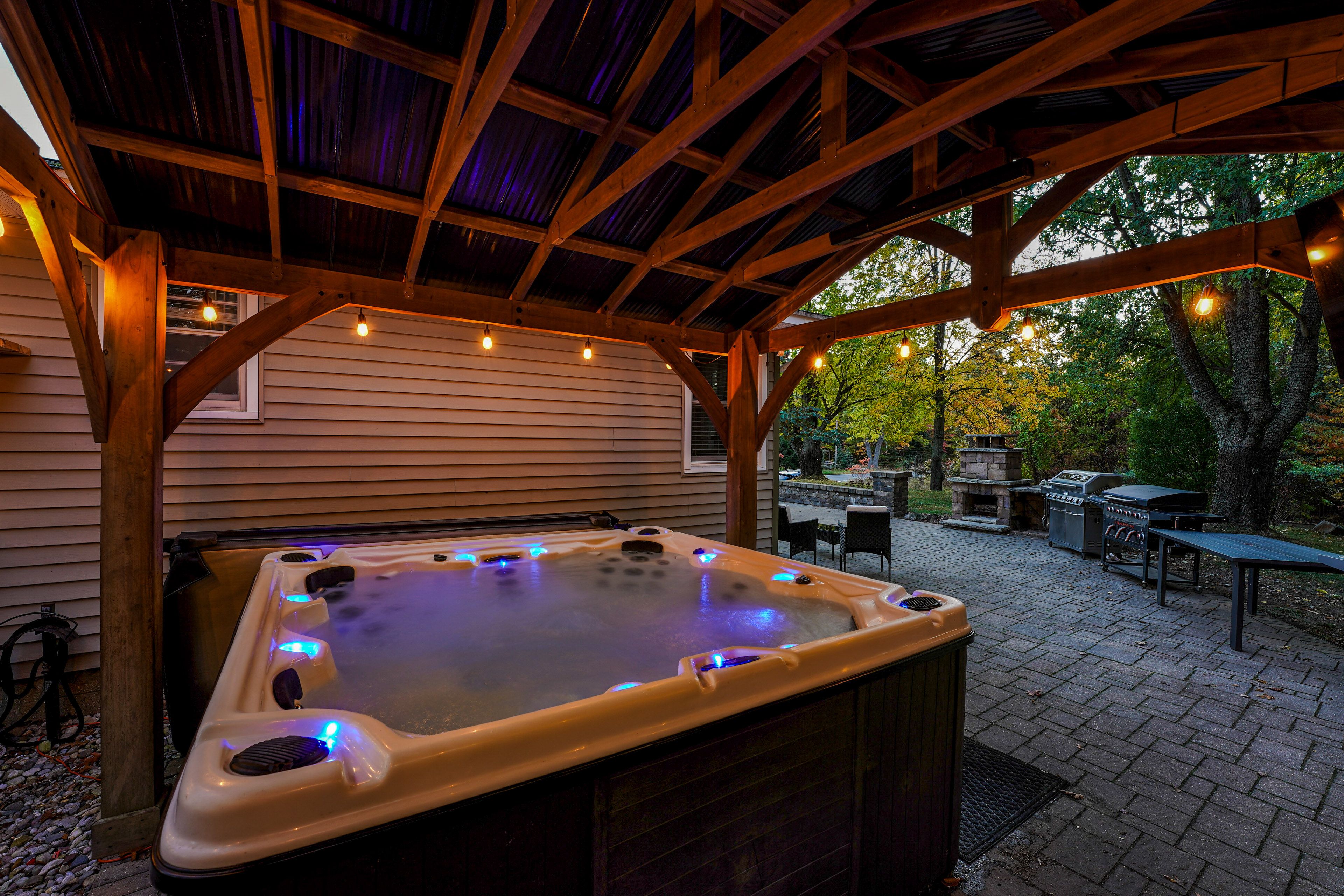 Covered Hot Tub